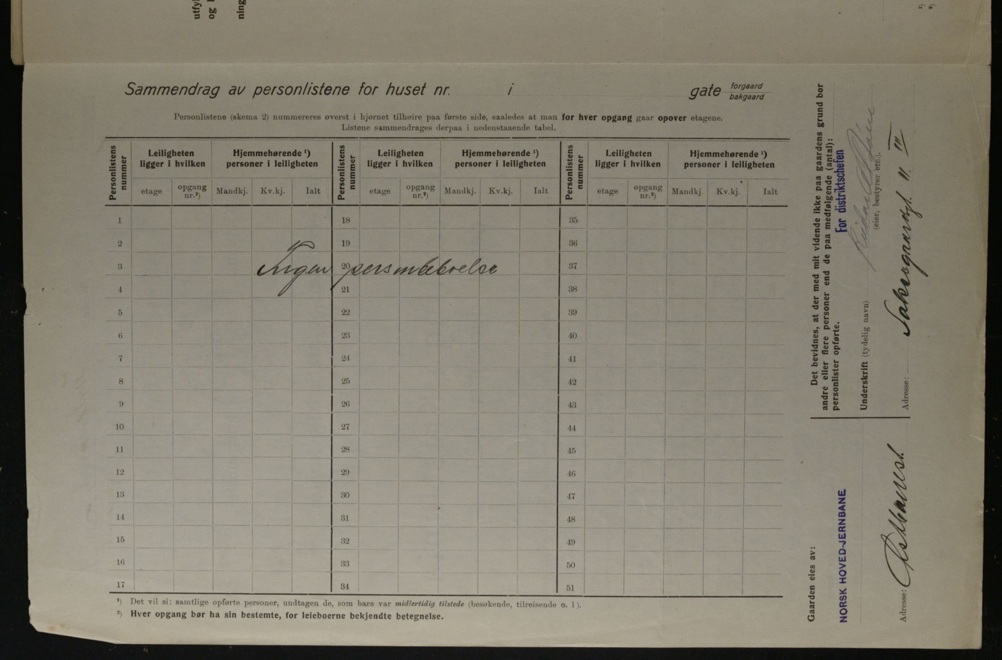 OBA, Municipal Census 1923 for Kristiania, 1923, p. 52558