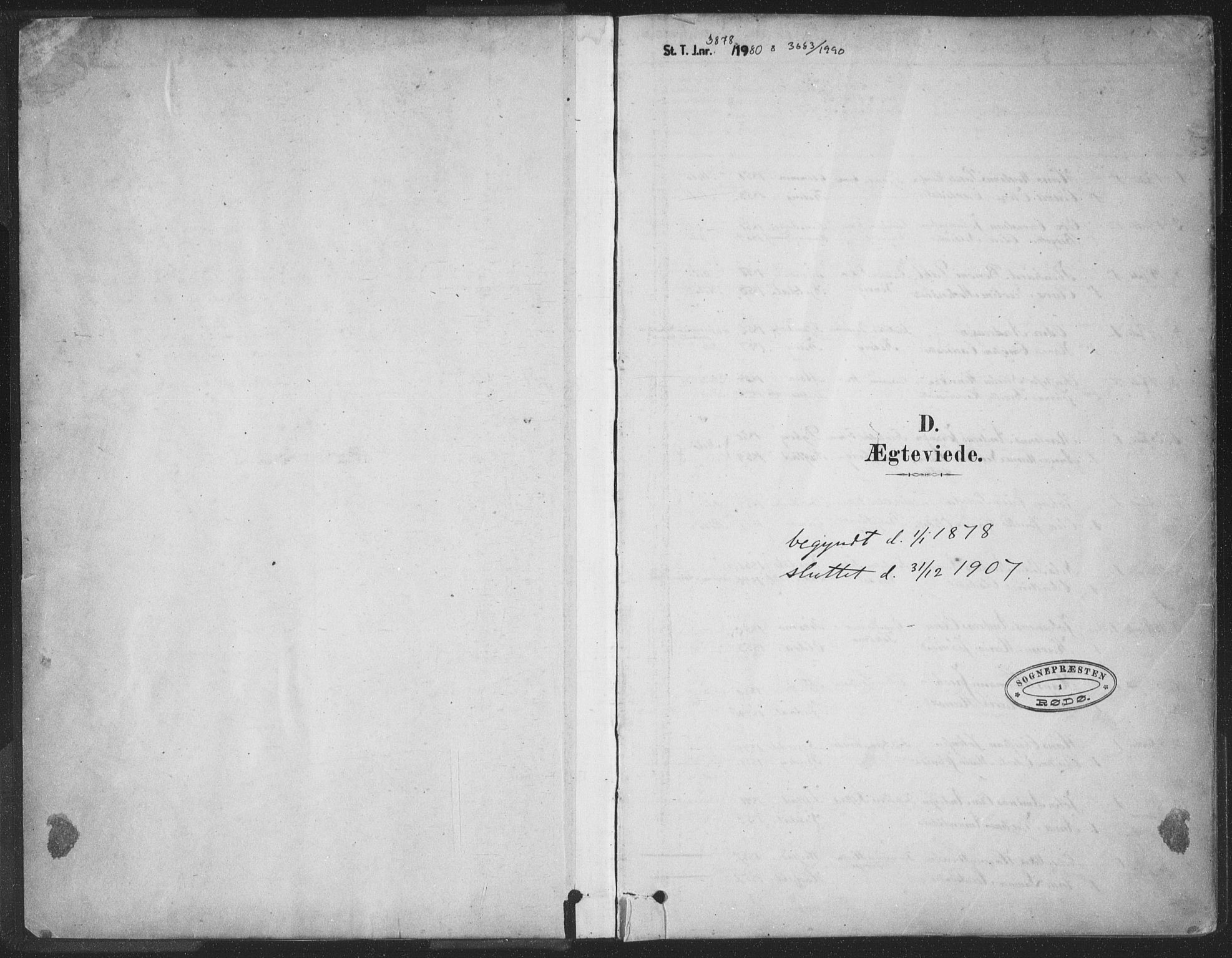 Ministerialprotokoller, klokkerbøker og fødselsregistre - Nordland, SAT/A-1459/843/L0627: Parish register (official) no. 843A02, 1878-1908, p. 1