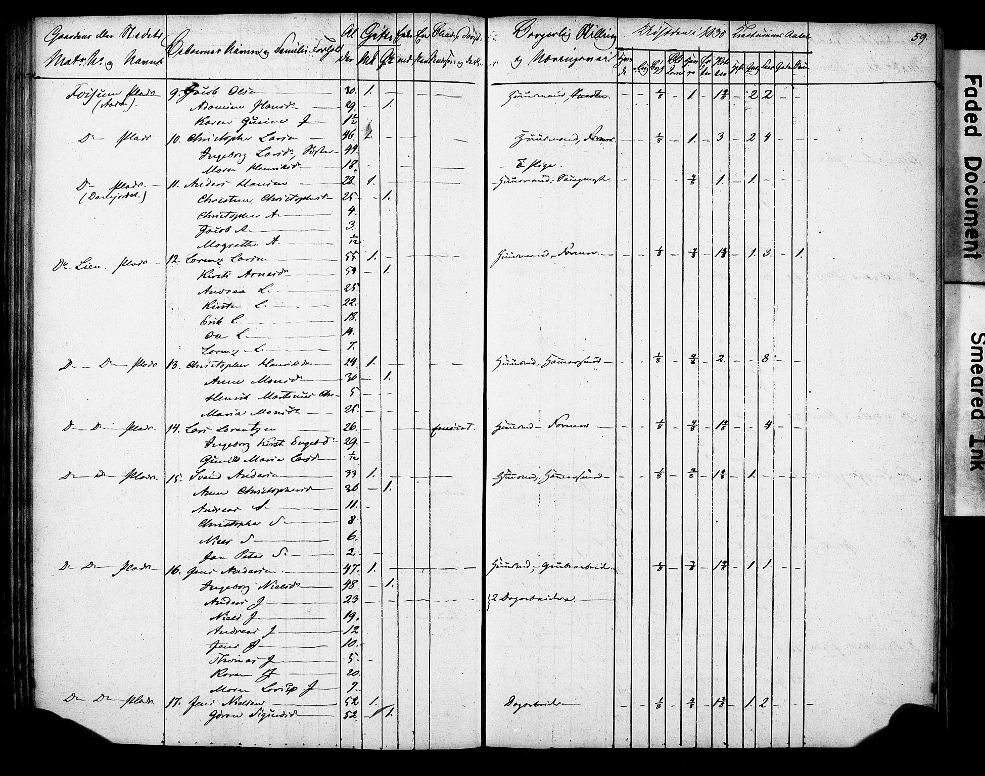 , 1835 Census for Gjerpen parish, 1835, p. 59