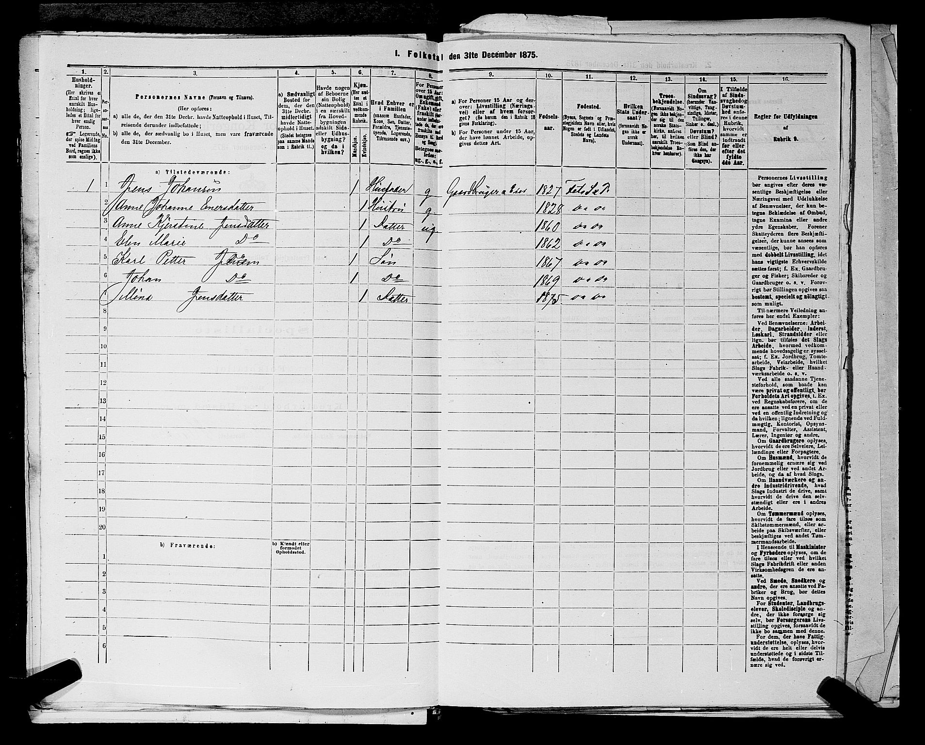 RA, 1875 census for 0227P Fet, 1875, p. 791