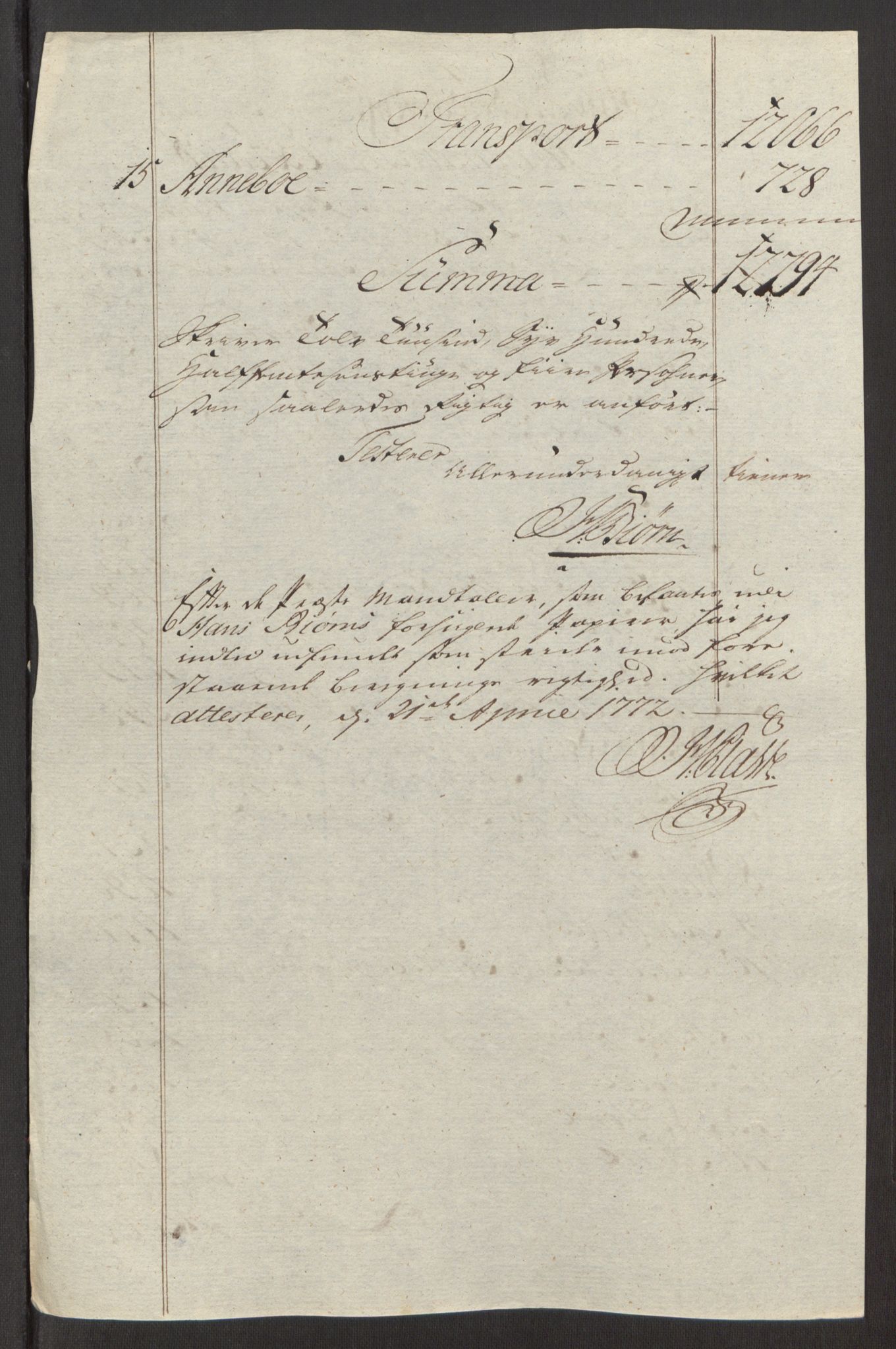 Rentekammeret inntil 1814, Reviderte regnskaper, Fogderegnskap, RA/EA-4092/R32/L1960: Ekstraskatten Jarlsberg grevskap, 1762-1772, p. 64