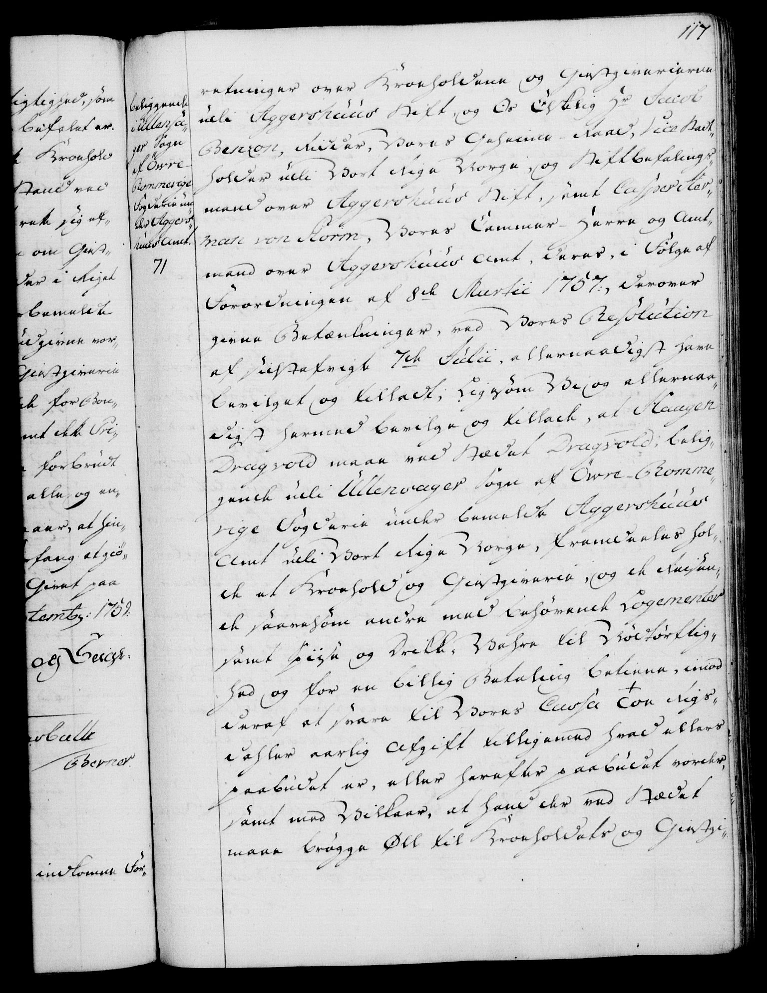 Rentekammeret, Kammerkanselliet, RA/EA-3111/G/Gg/Gga/L0007: Norsk ekspedisjonsprotokoll med register (merket RK 53.7), 1759-1768, p. 117