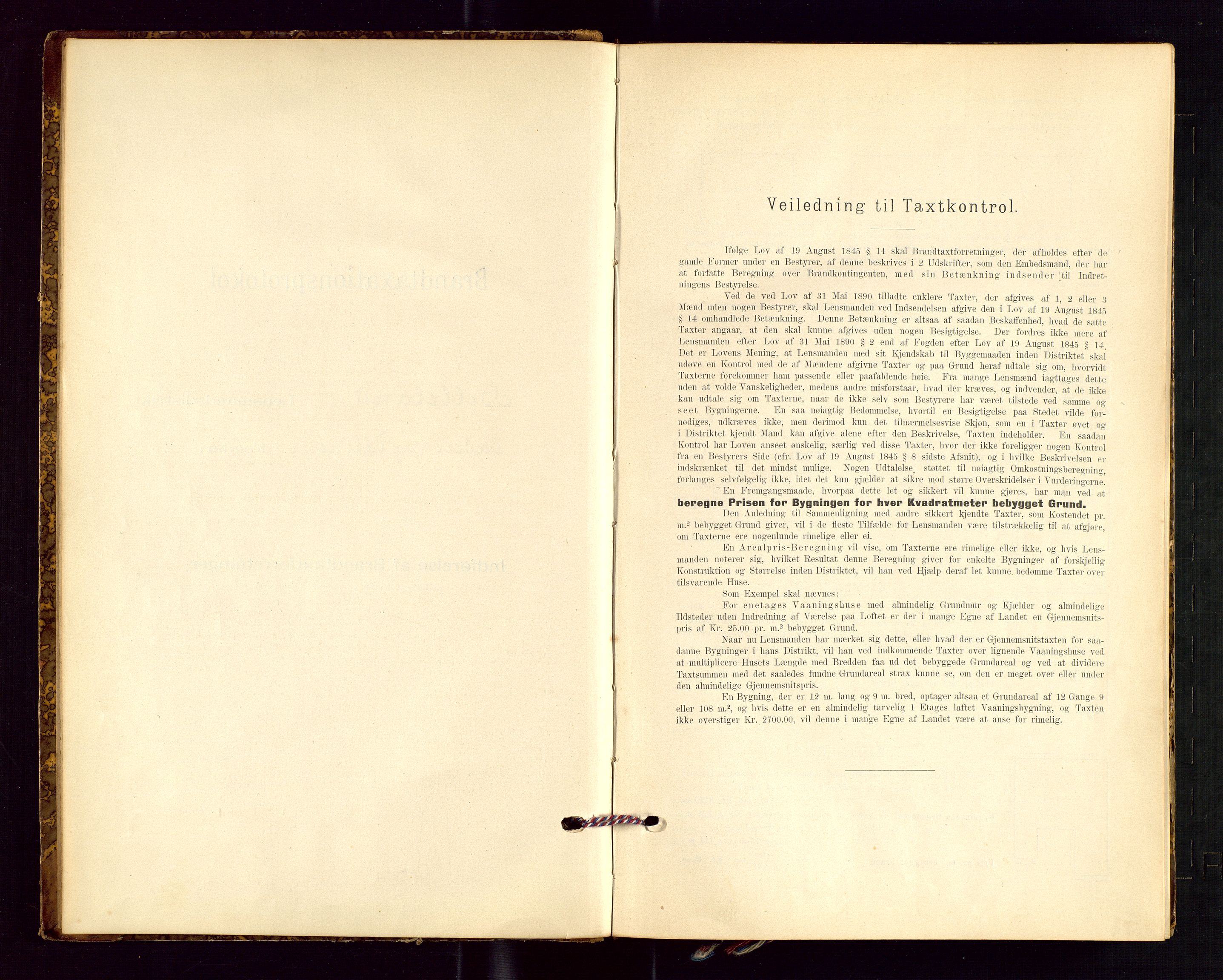 Helleland lensmannskontor, AV/SAST-A-100209/Gob/L0001: "Brandtaxationsprotokol", 1896-1919