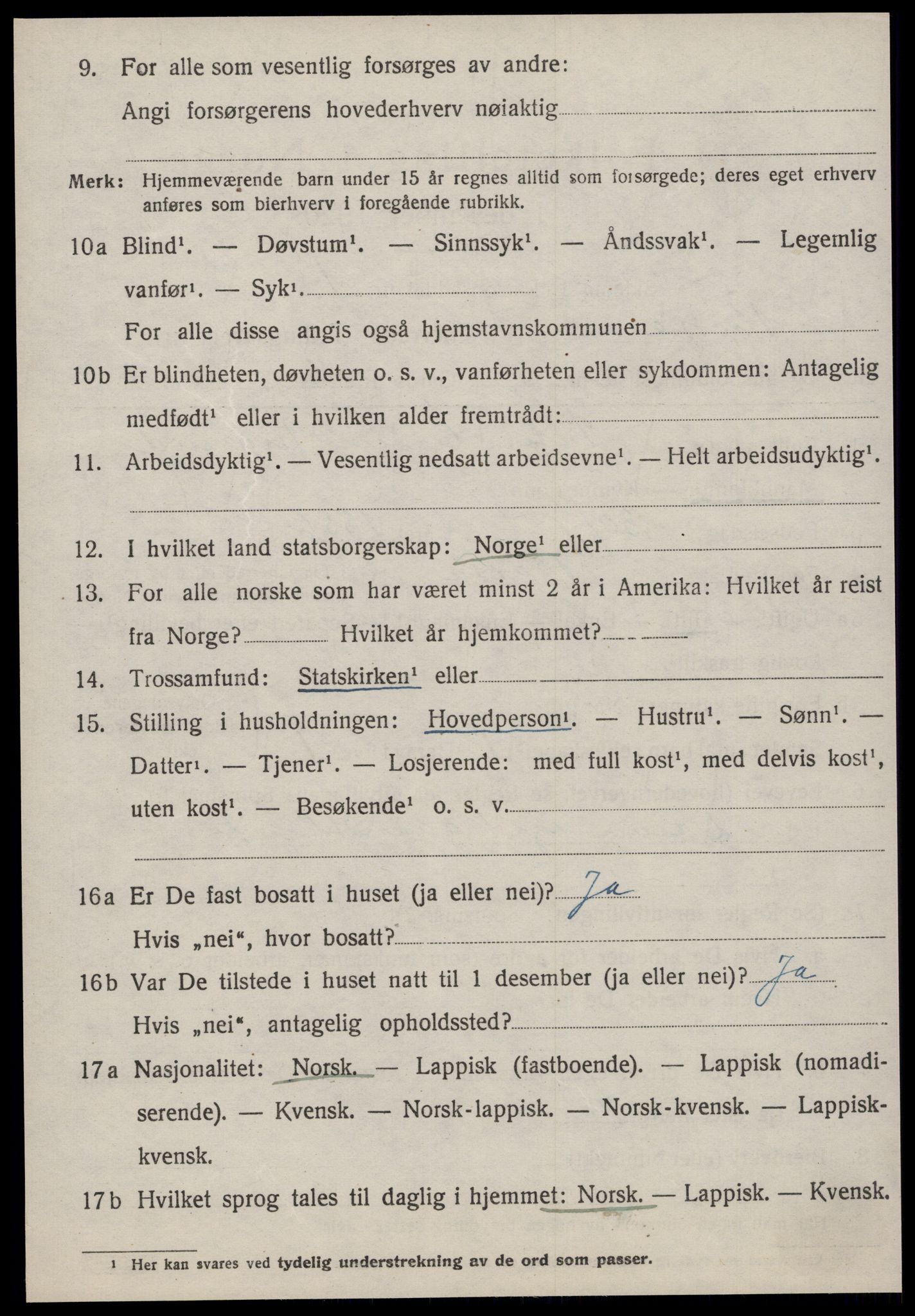 SAT, 1920 census for Børsa, 1920, p. 1238