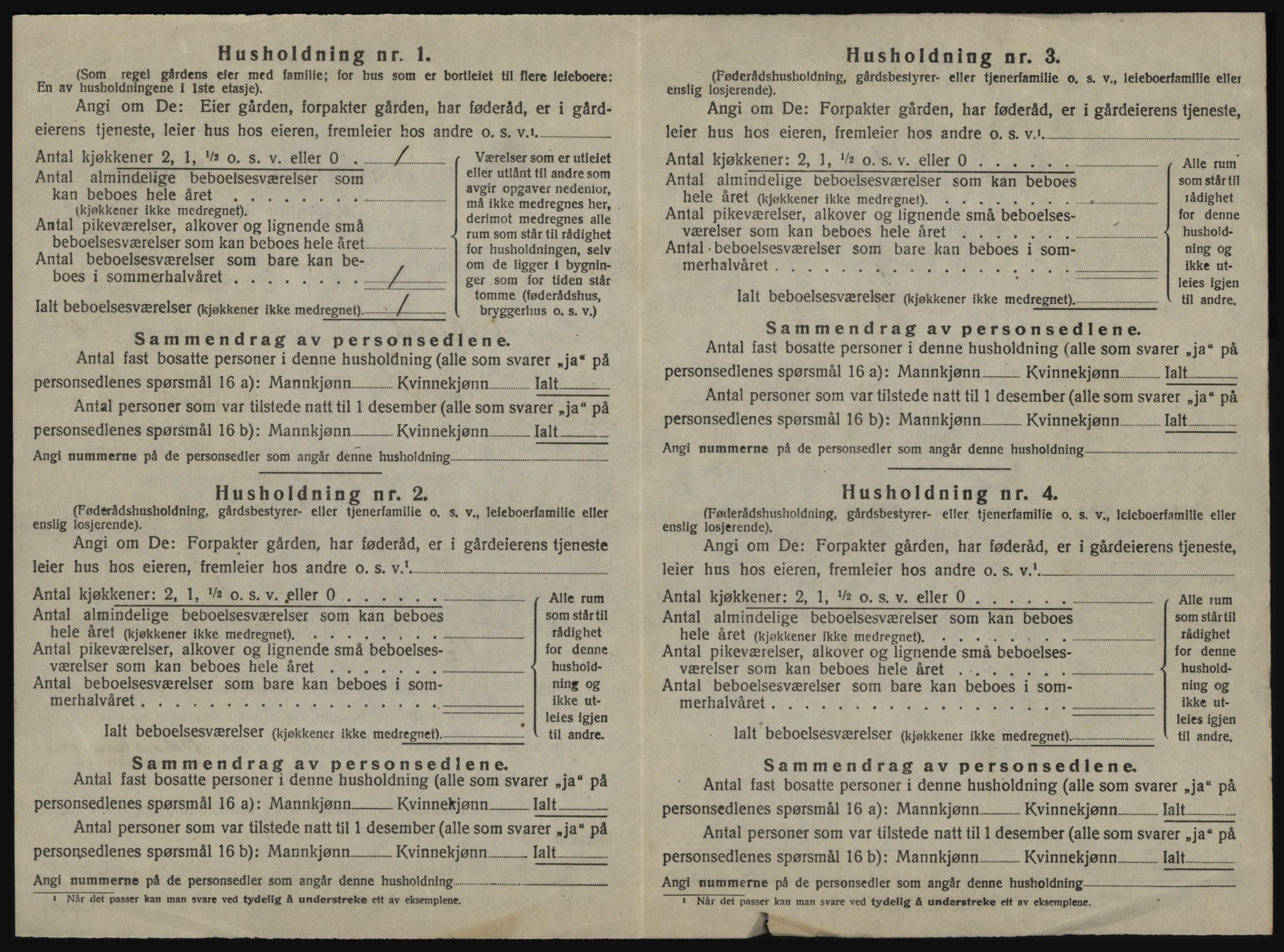 SAT, 1920 census for Orkland, 1920, p. 745