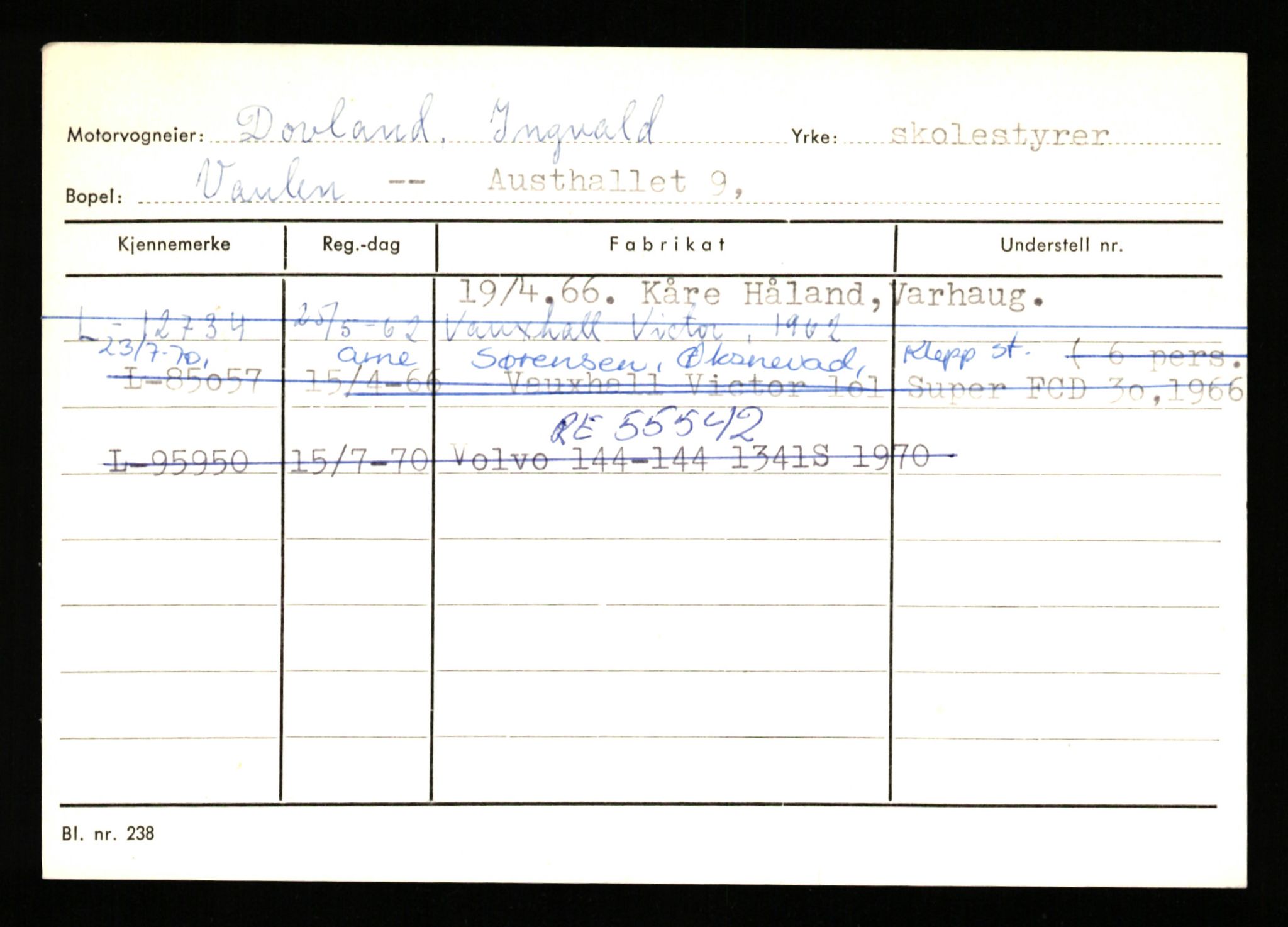 Stavanger trafikkstasjon, AV/SAST-A-101942/0/H/L0006: Dalva - Egersund, 1930-1971, p. 705