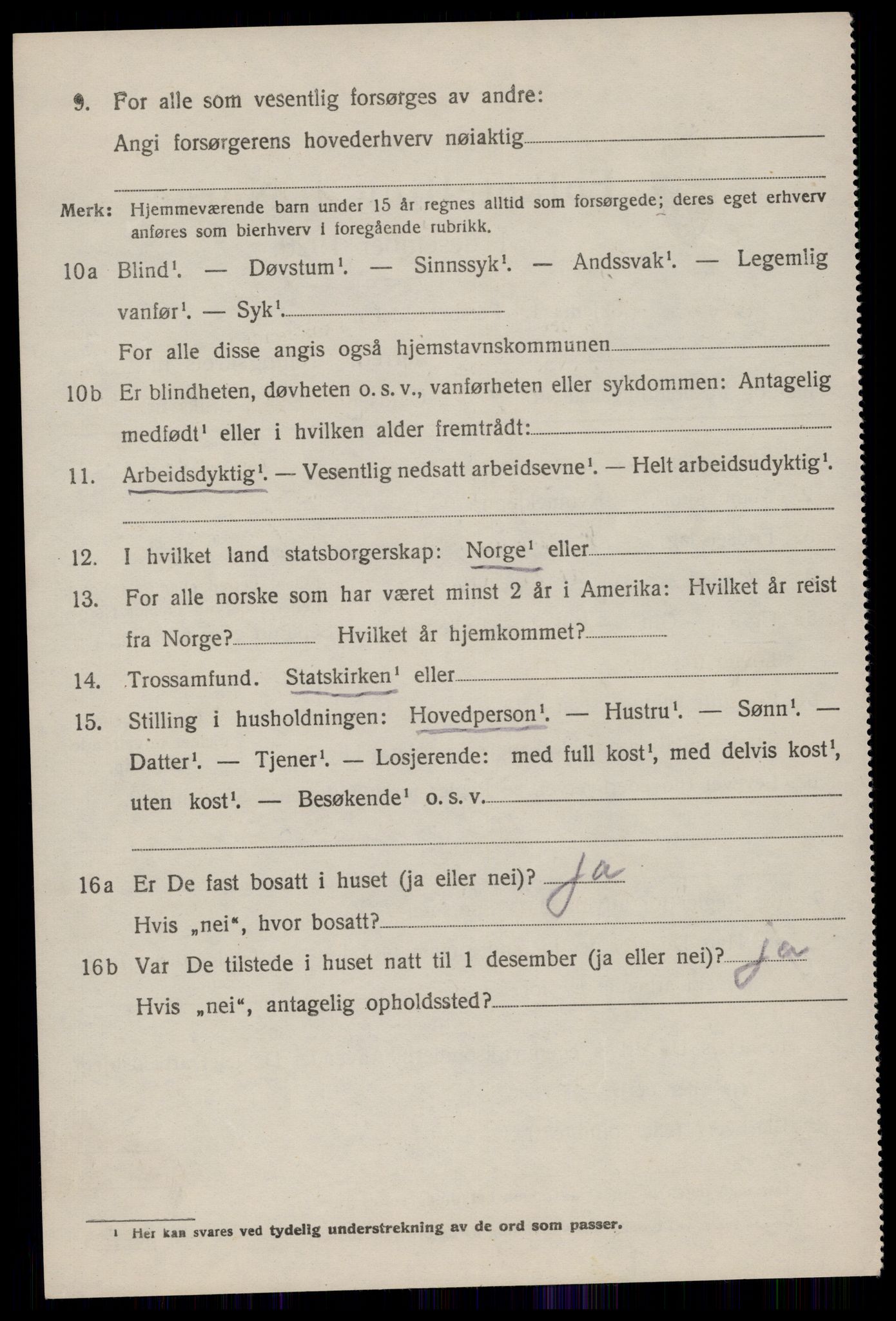 SAKO, 1920 census for Tinn, 1920, p. 3291