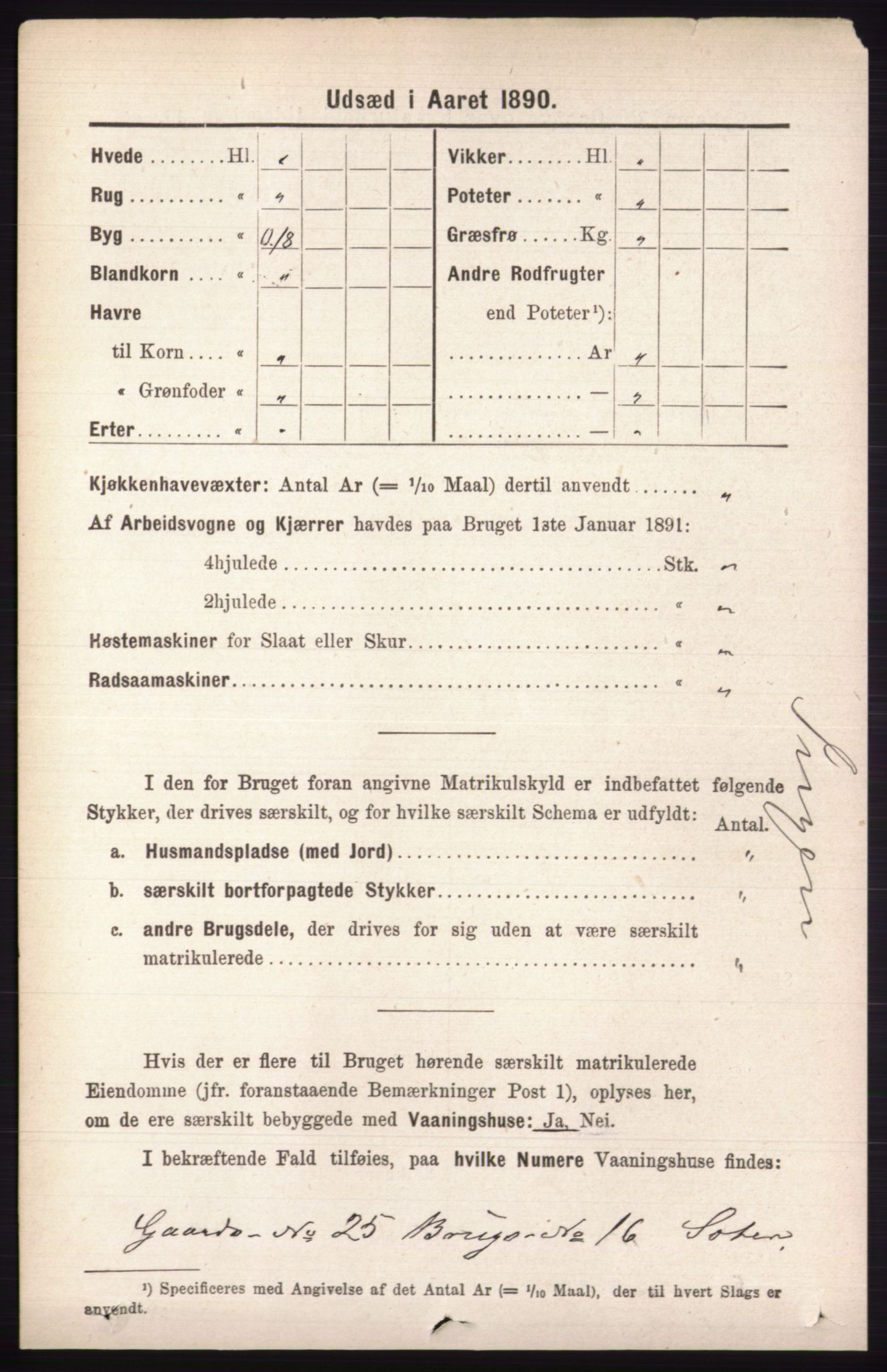 RA, 1891 census for 0438 Lille Elvedalen, 1891, p. 4373