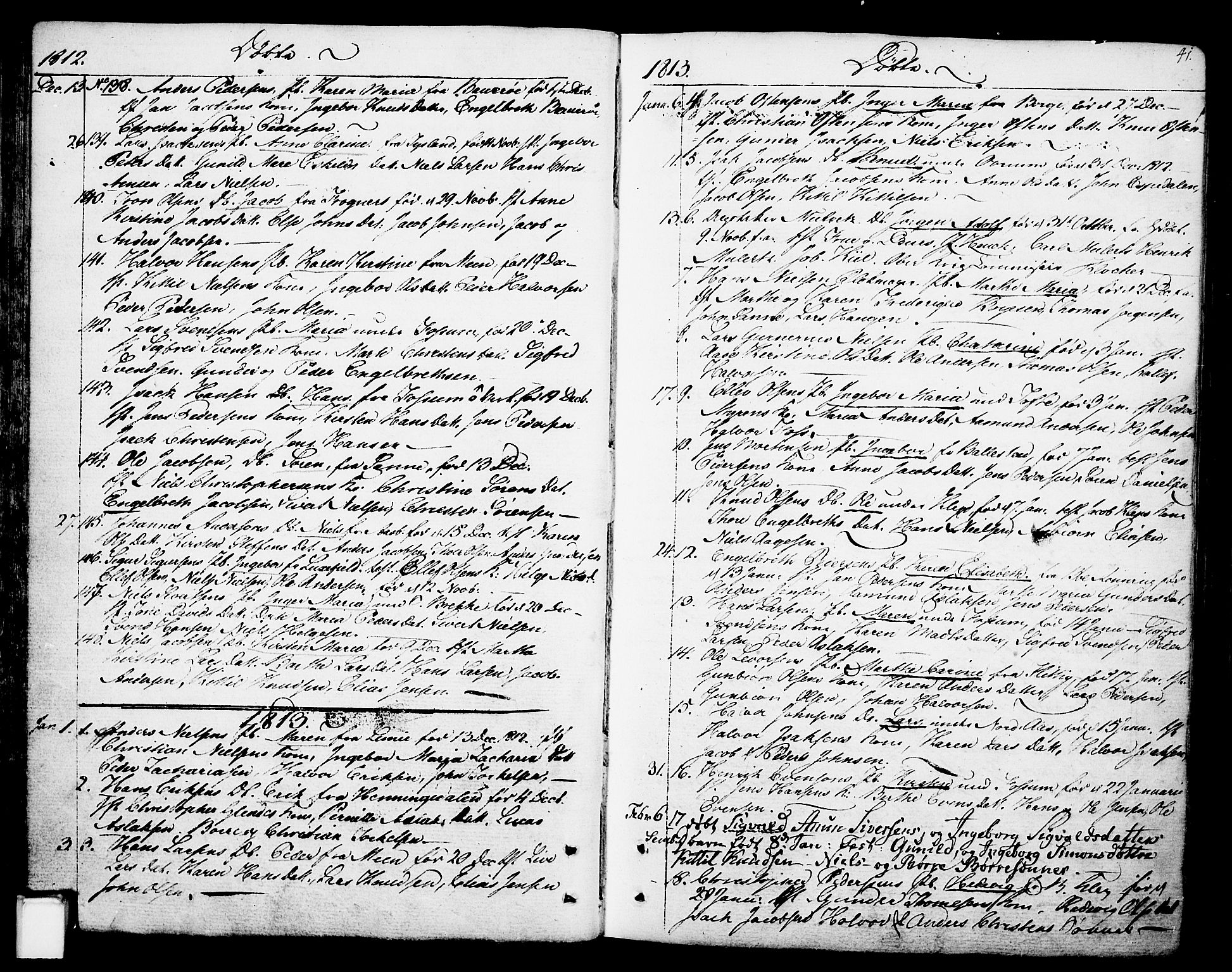Gjerpen kirkebøker, SAKO/A-265/F/Fa/L0003: Parish register (official) no. I 3, 1796-1814, p. 41