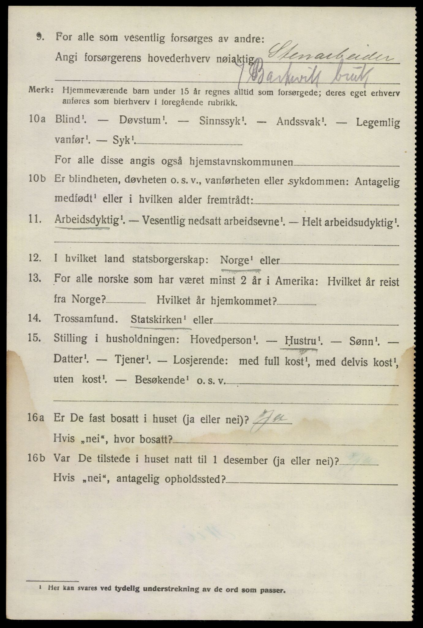 SAKO, 1920 census for Brunlanes, 1920, p. 8598