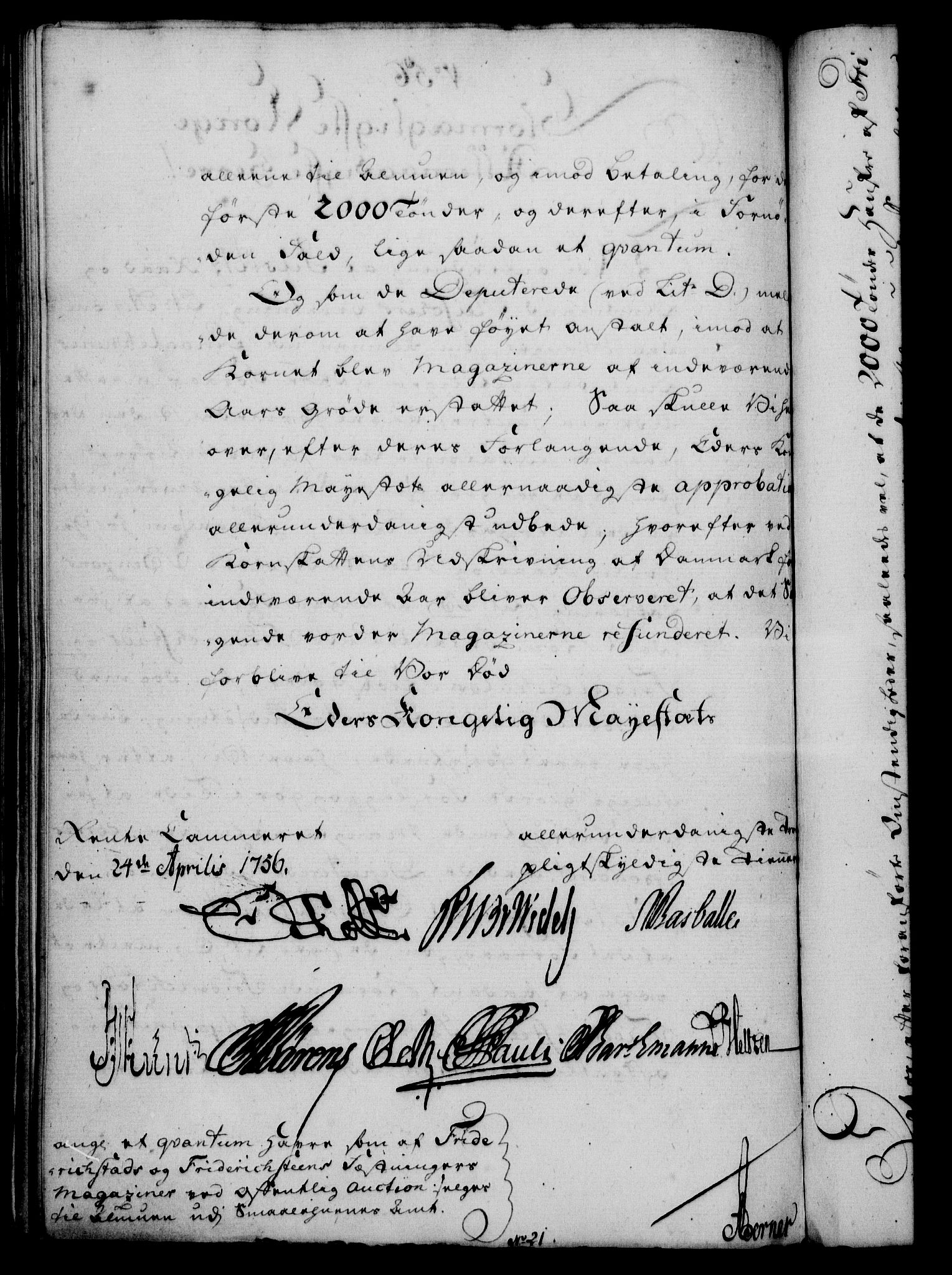 Rentekammeret, Kammerkanselliet, AV/RA-EA-3111/G/Gf/Gfa/L0038: Norsk relasjons- og resolusjonsprotokoll (merket RK 52.38), 1756, p. 273