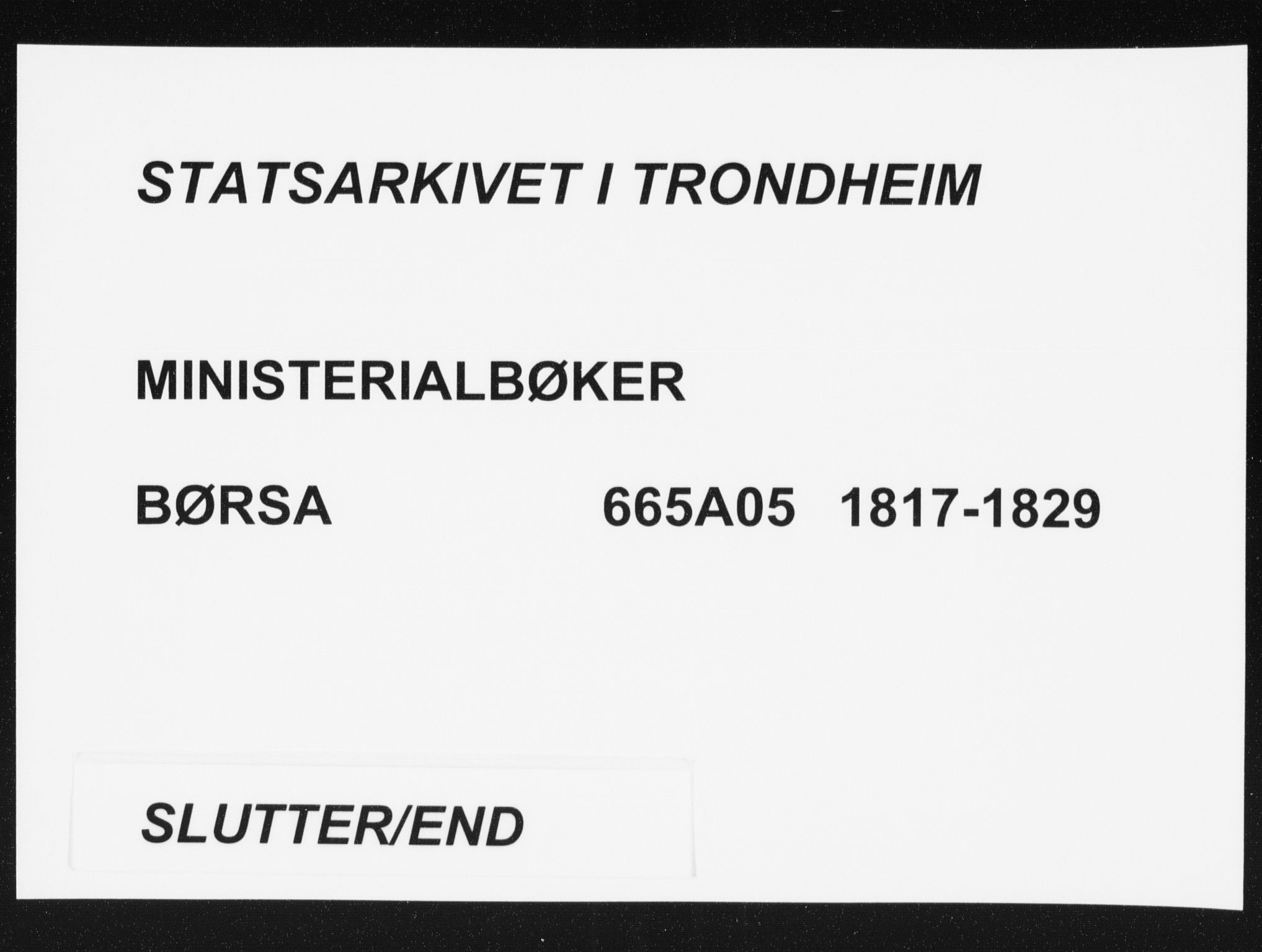 Ministerialprotokoller, klokkerbøker og fødselsregistre - Sør-Trøndelag, AV/SAT-A-1456/665/L0770: Parish register (official) no. 665A05, 1817-1829