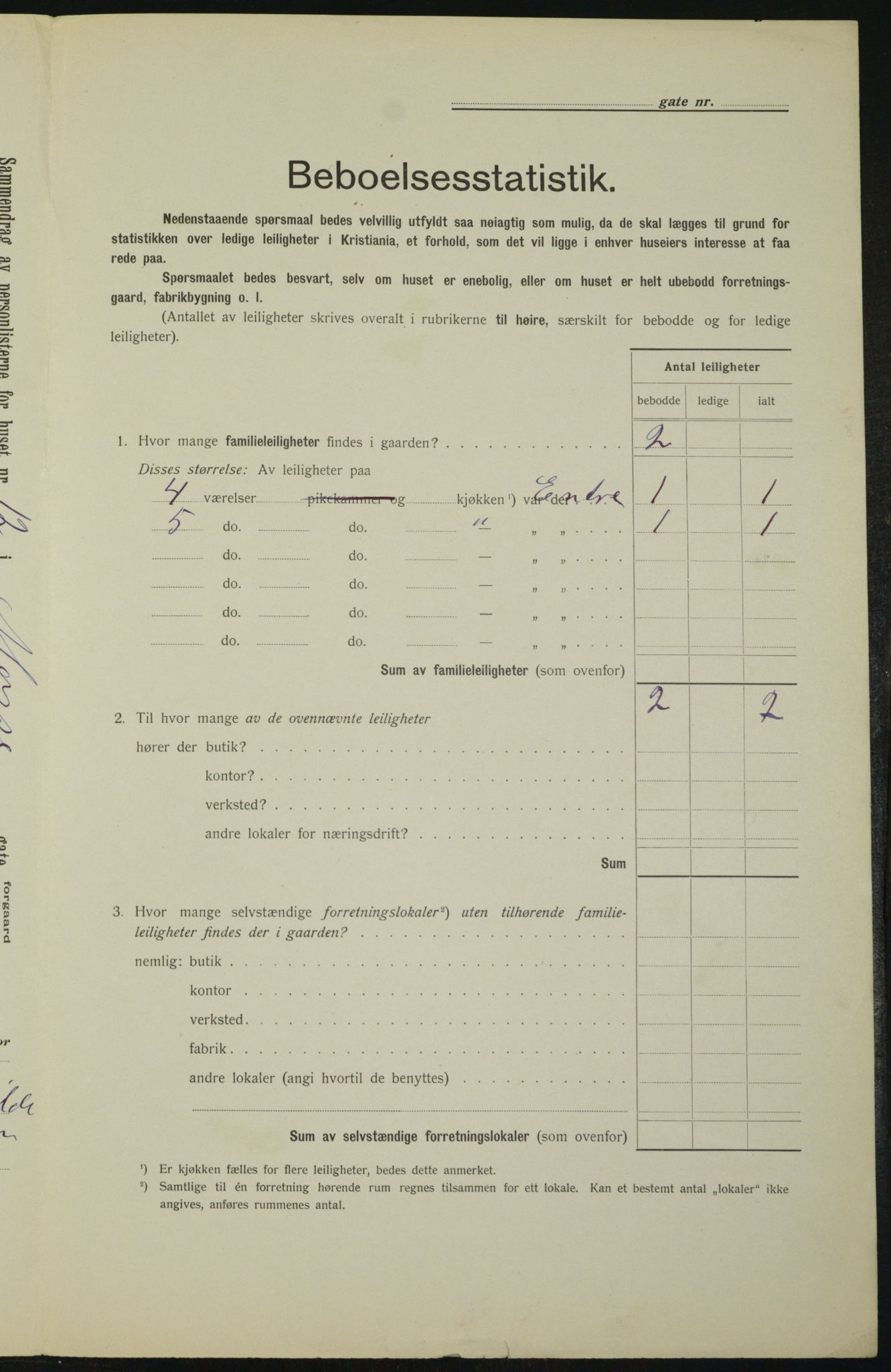 OBA, Municipal Census 1912 for Kristiania, 1912, p. 66399