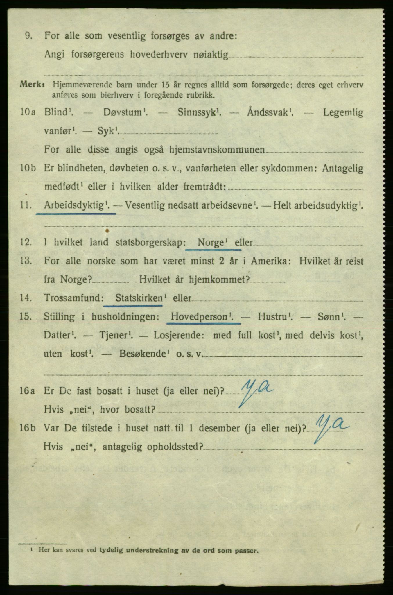 SAO, 1920 census for Fredrikshald, 1920, p. 18728