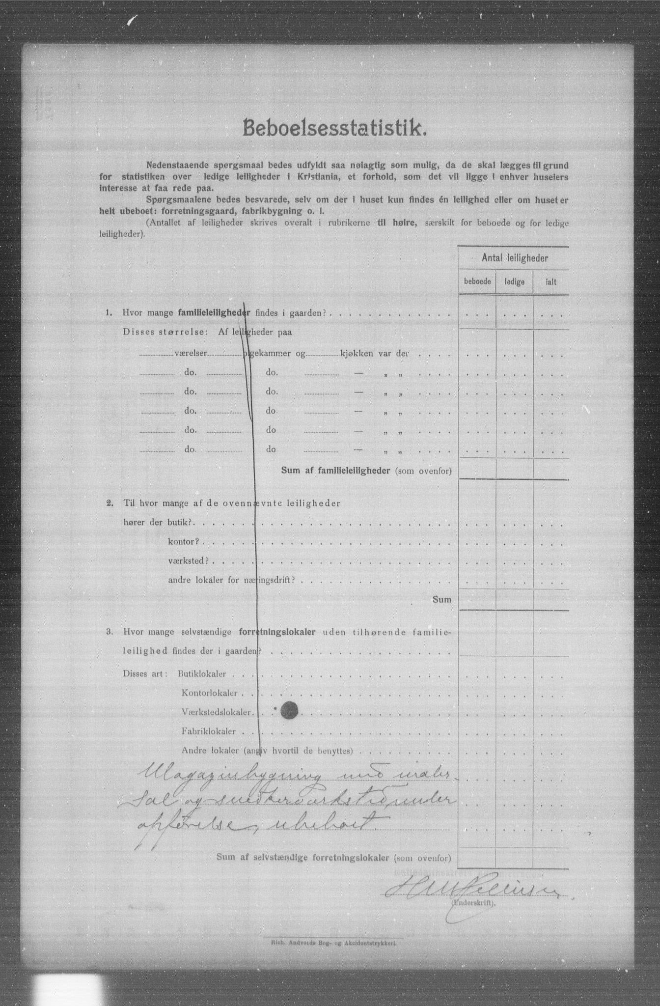 OBA, Municipal Census 1904 for Kristiania, 1904, p. 16036