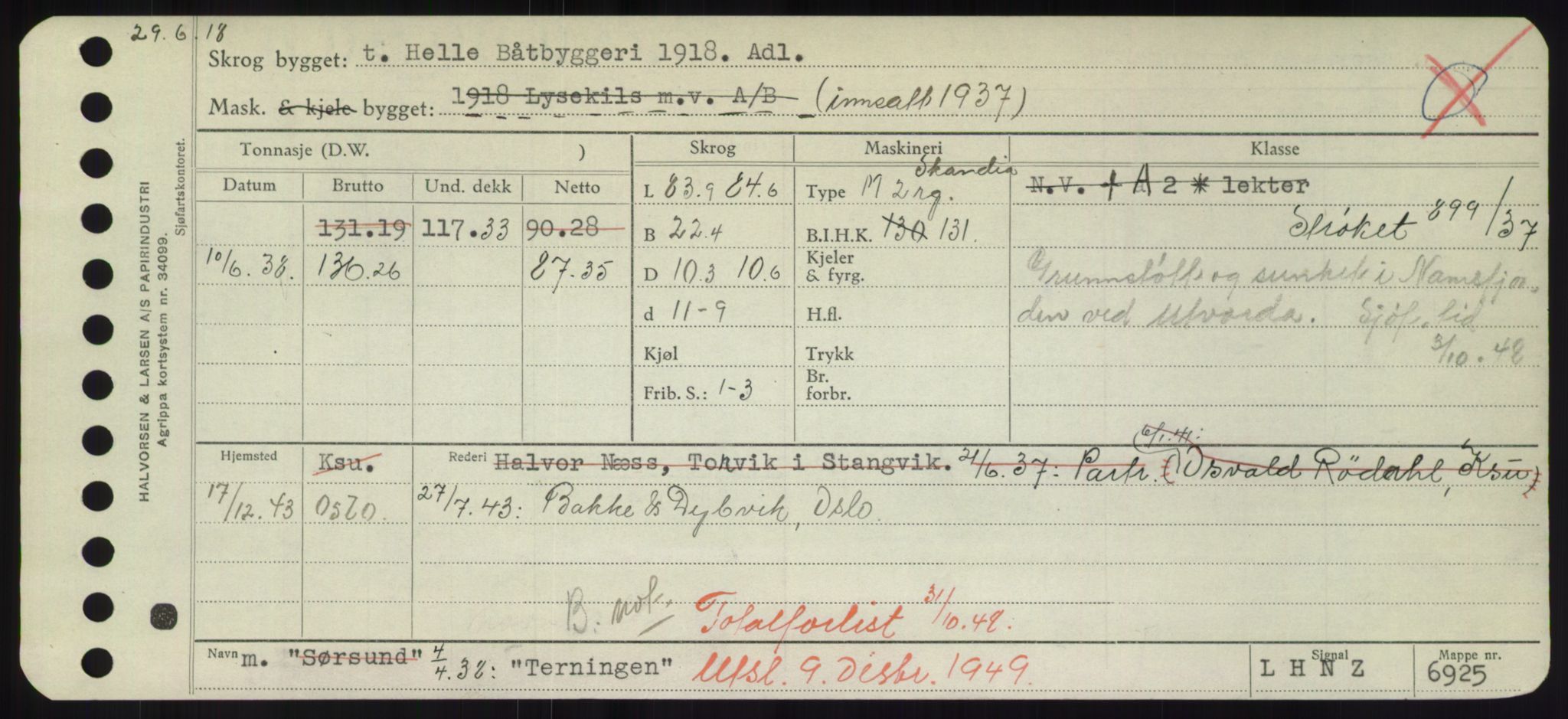 Sjøfartsdirektoratet med forløpere, Skipsmålingen, AV/RA-S-1627/H/Hd/L0038: Fartøy, T-Th, p. 499