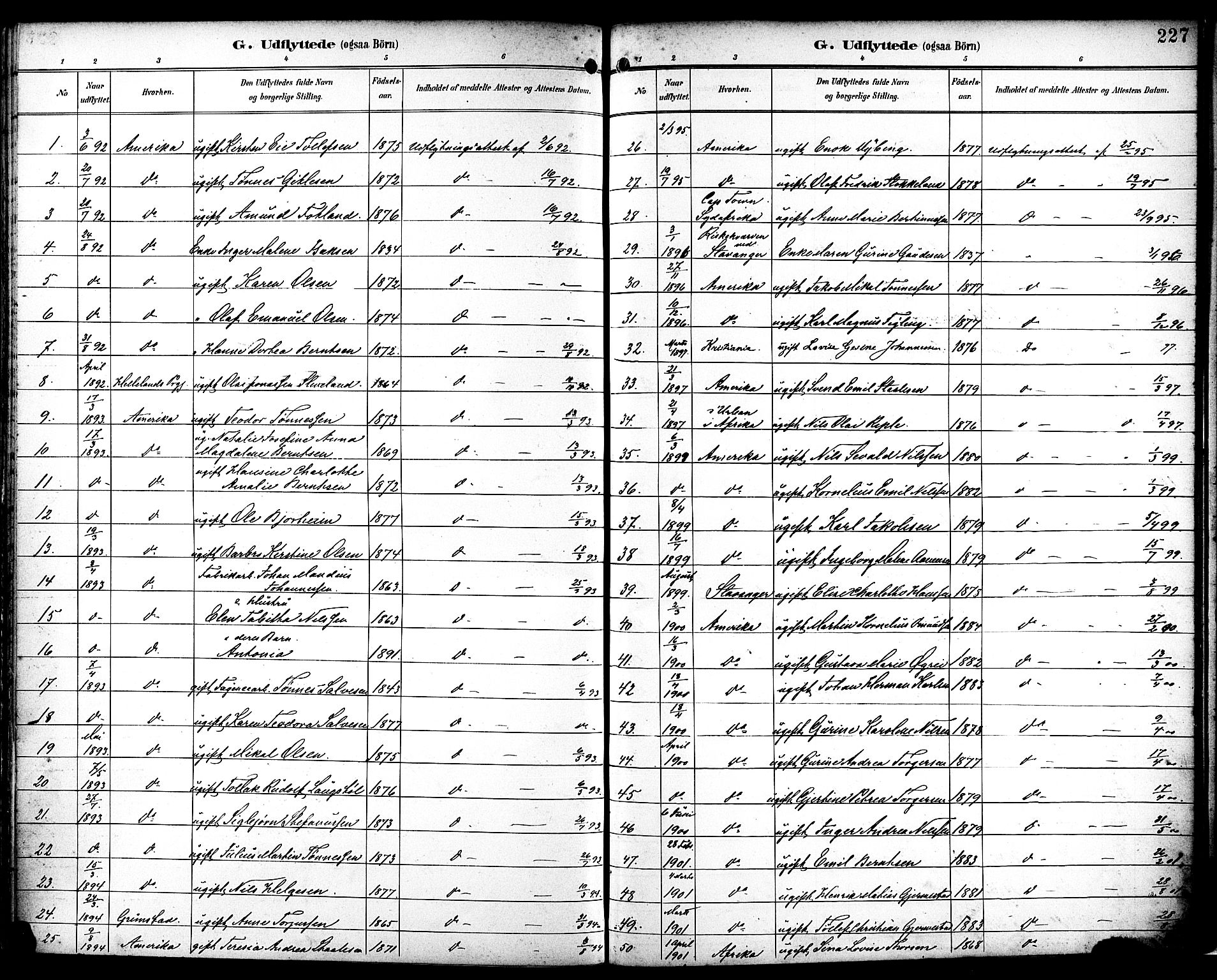 Eigersund sokneprestkontor, AV/SAST-A-101807/S08/L0019: Parish register (official) no. A 18, 1892-1905, p. 227