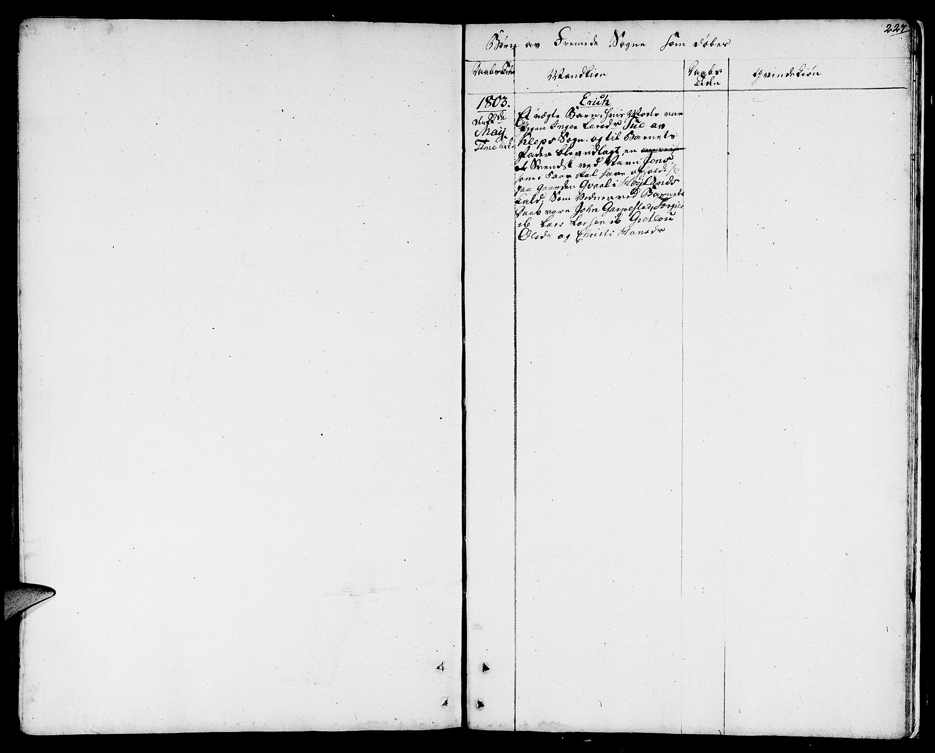 Lye sokneprestkontor, SAST/A-101794/001/30BA/L0002: Parish register (official) no. A 2, 1799-1817, p. 227