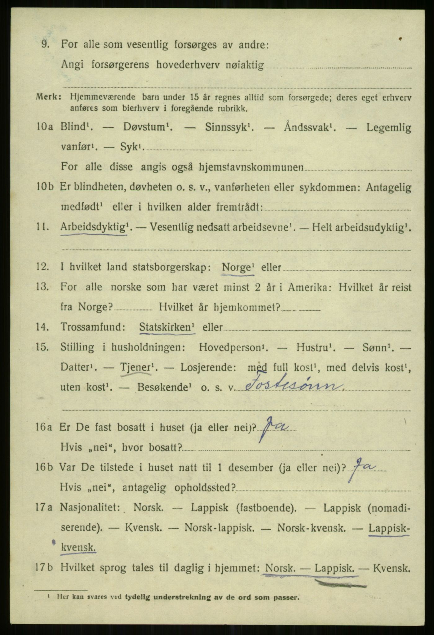 SATØ, 1920 census for Karlsøy, 1920, p. 775