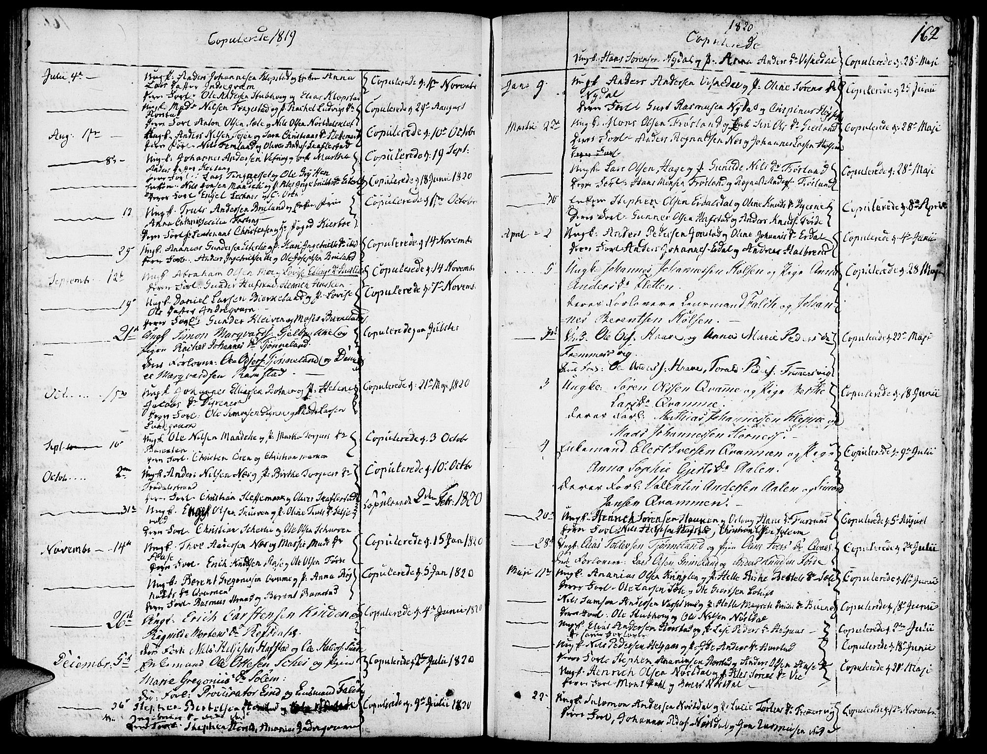 Førde sokneprestembete, SAB/A-79901/H/Haa/Haaa/L0005: Parish register (official) no. A 5, 1803-1821, p. 162