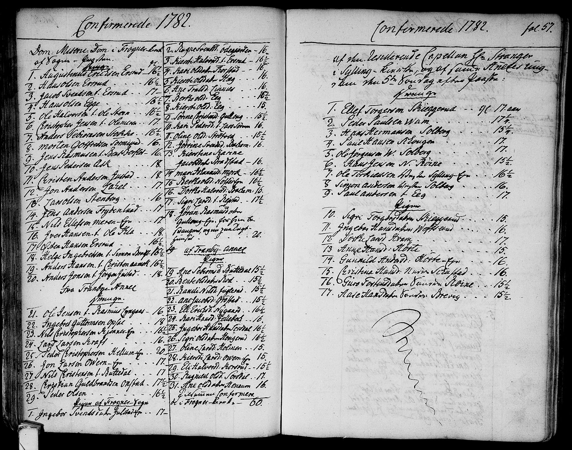 Lier kirkebøker, SAKO/A-230/F/Fa/L0006: Parish register (official) no. I 6, 1777-1794, p. 57