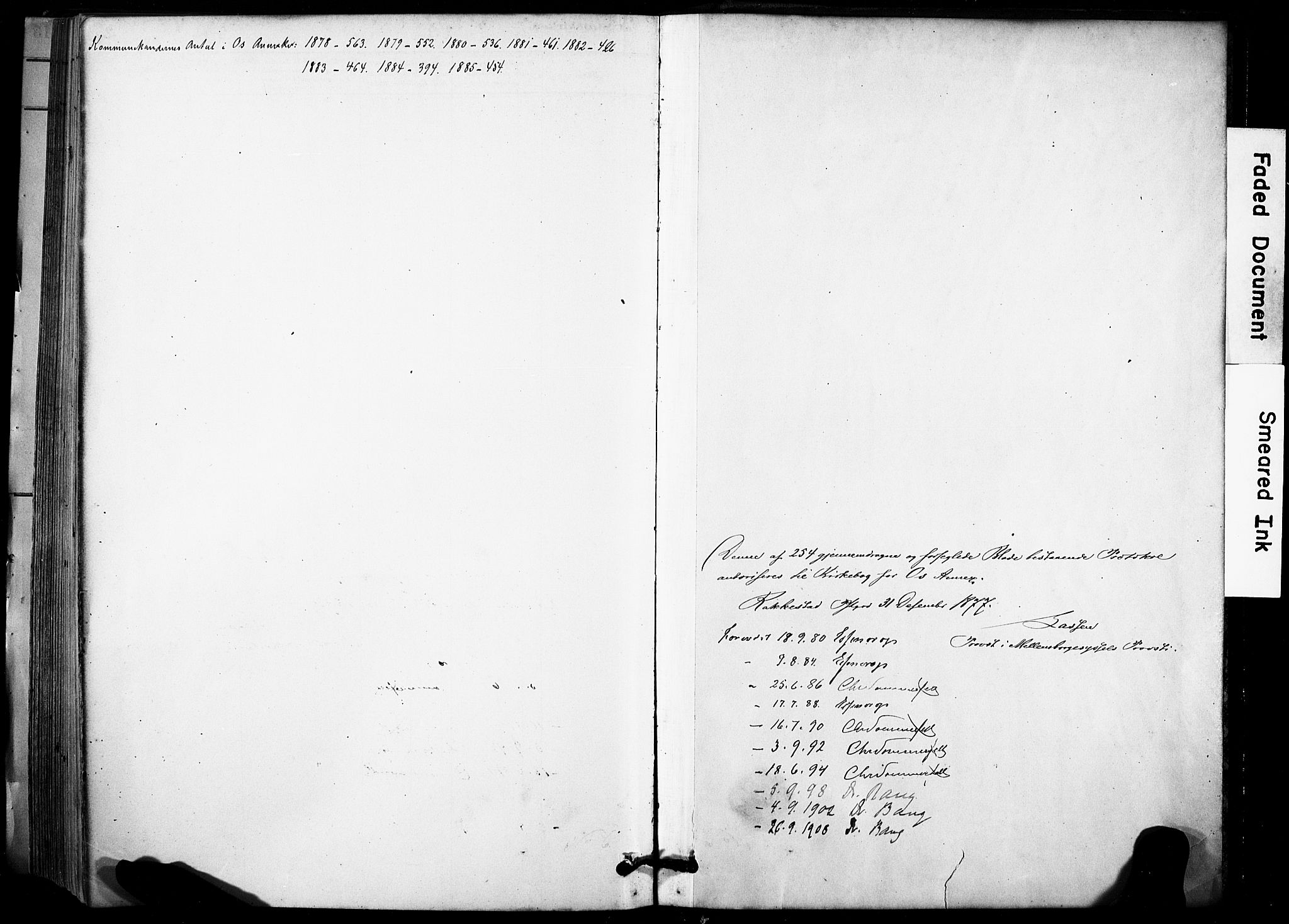 Rakkestad prestekontor Kirkebøker, SAO/A-2008/F/Fc/L0001: Parish register (official) no. III 1, 1878-1905