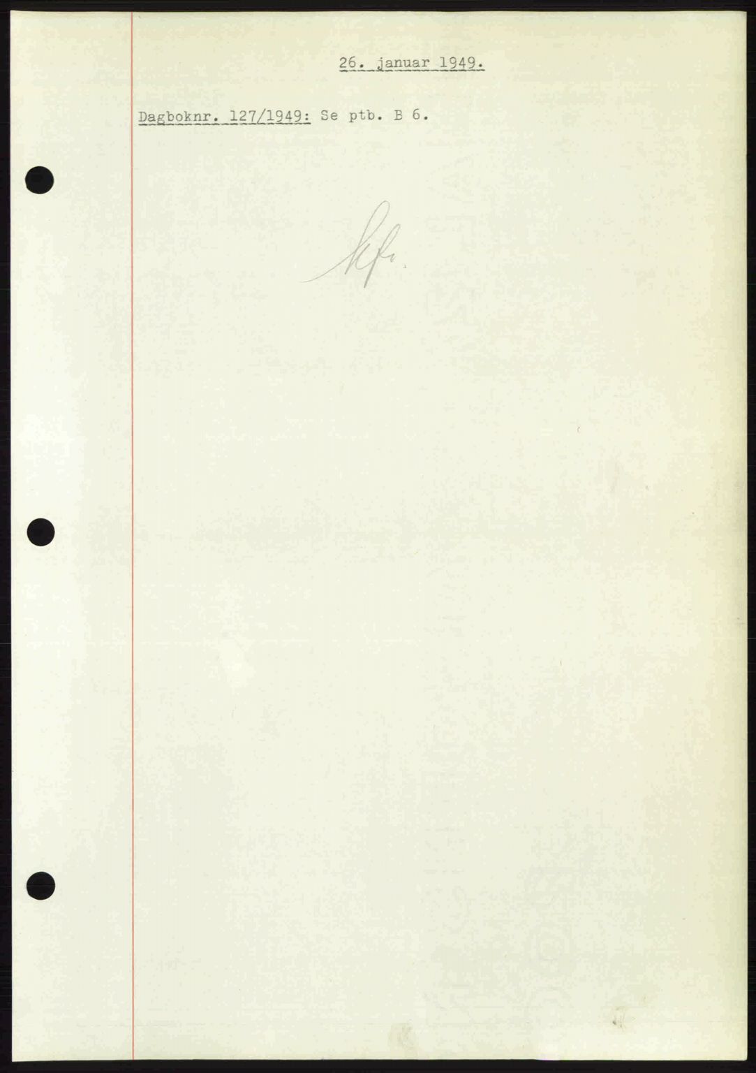Nedenes sorenskriveri, SAK/1221-0006/G/Gb/Gba/L0060: Mortgage book no. A12, 1948-1949, Diary no: : 127/1949