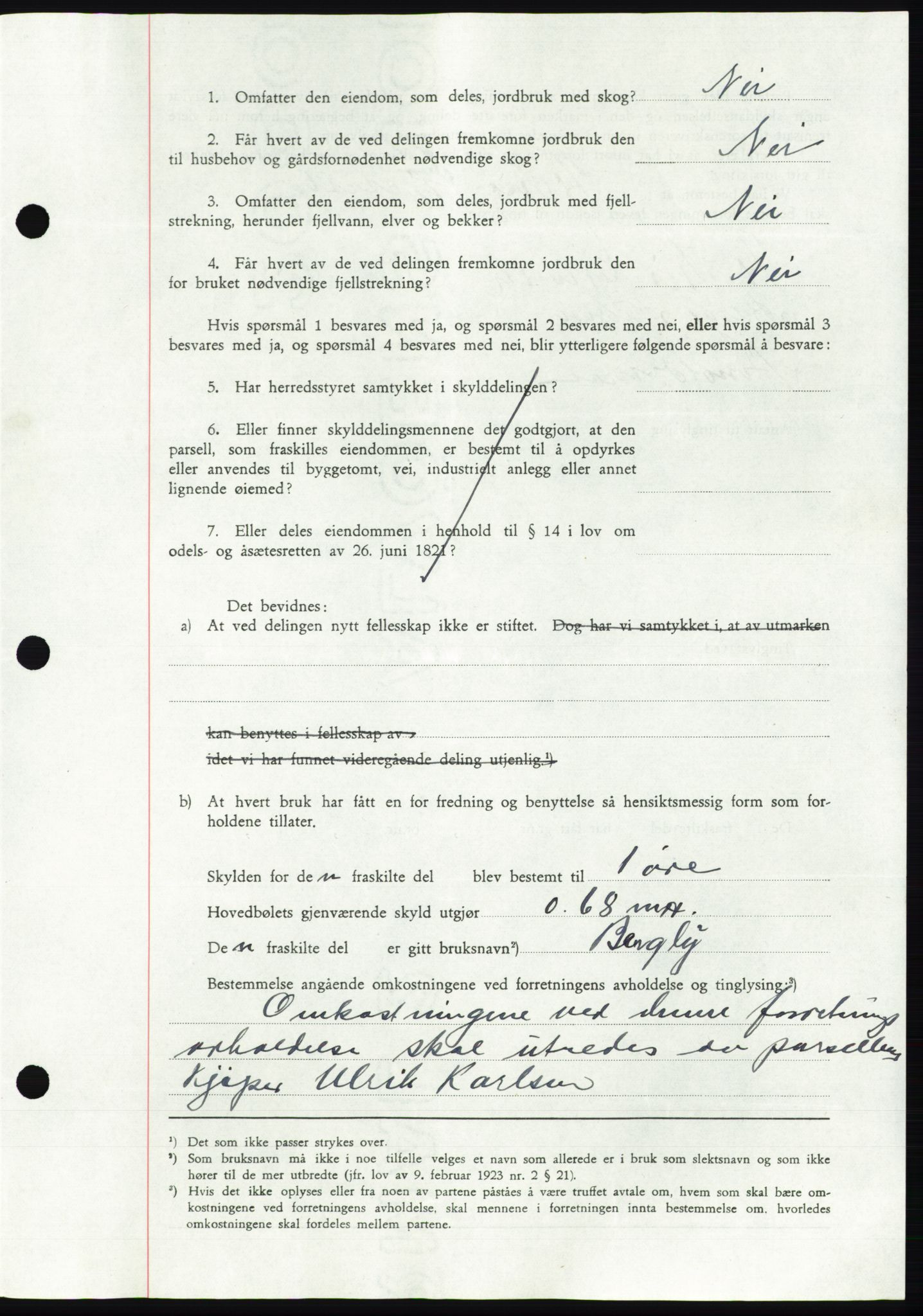 Namdal sorenskriveri, SAT/A-4133/1/2/2C: Mortgage book no. -, 1941-1942, Diary no: : 274/1942