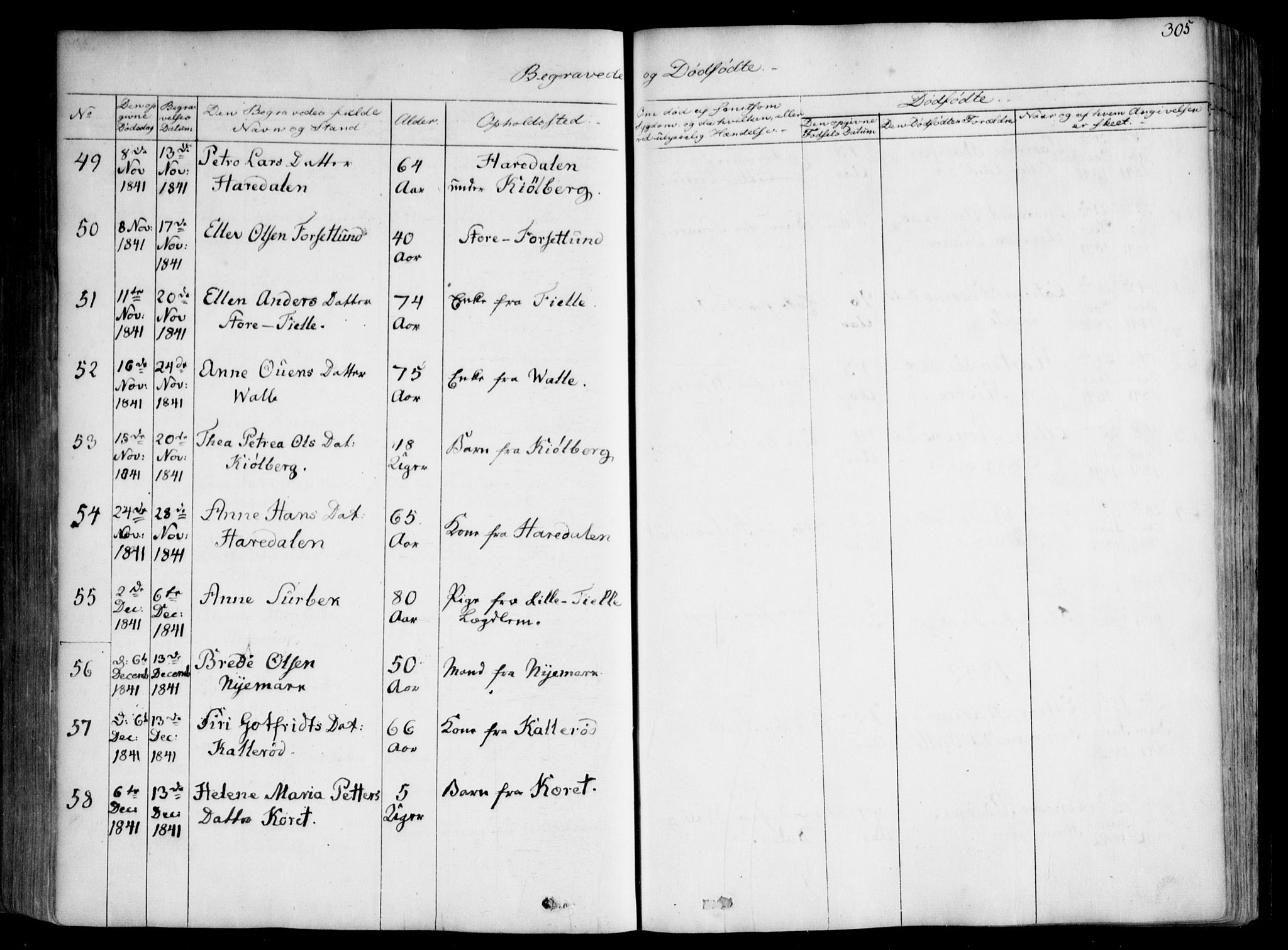 Onsøy prestekontor Kirkebøker, AV/SAO-A-10914/F/Fa/L0003: Parish register (official) no. I 3, 1841-1860, p. 305