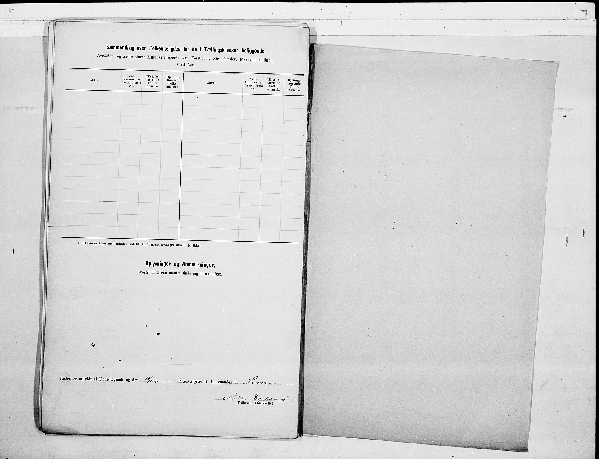 RA, 1900 census for Sem, 1900, p. 32