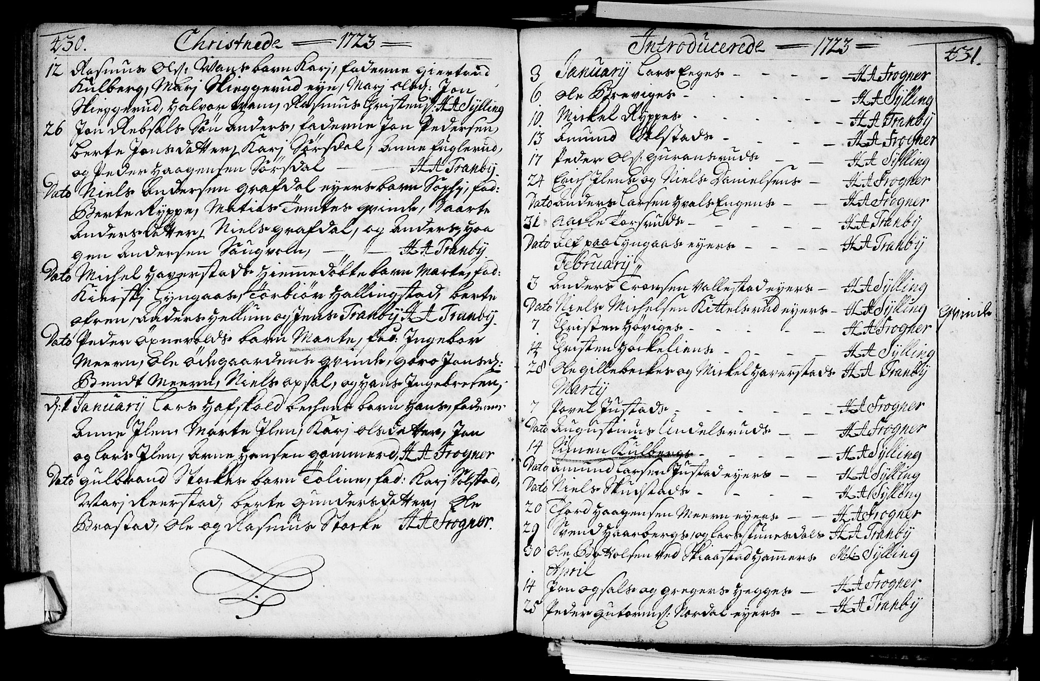 Lier kirkebøker, AV/SAKO-A-230/F/Fa/L0002: Parish register (official) no. I 2, 1701-1726, p. 430-431