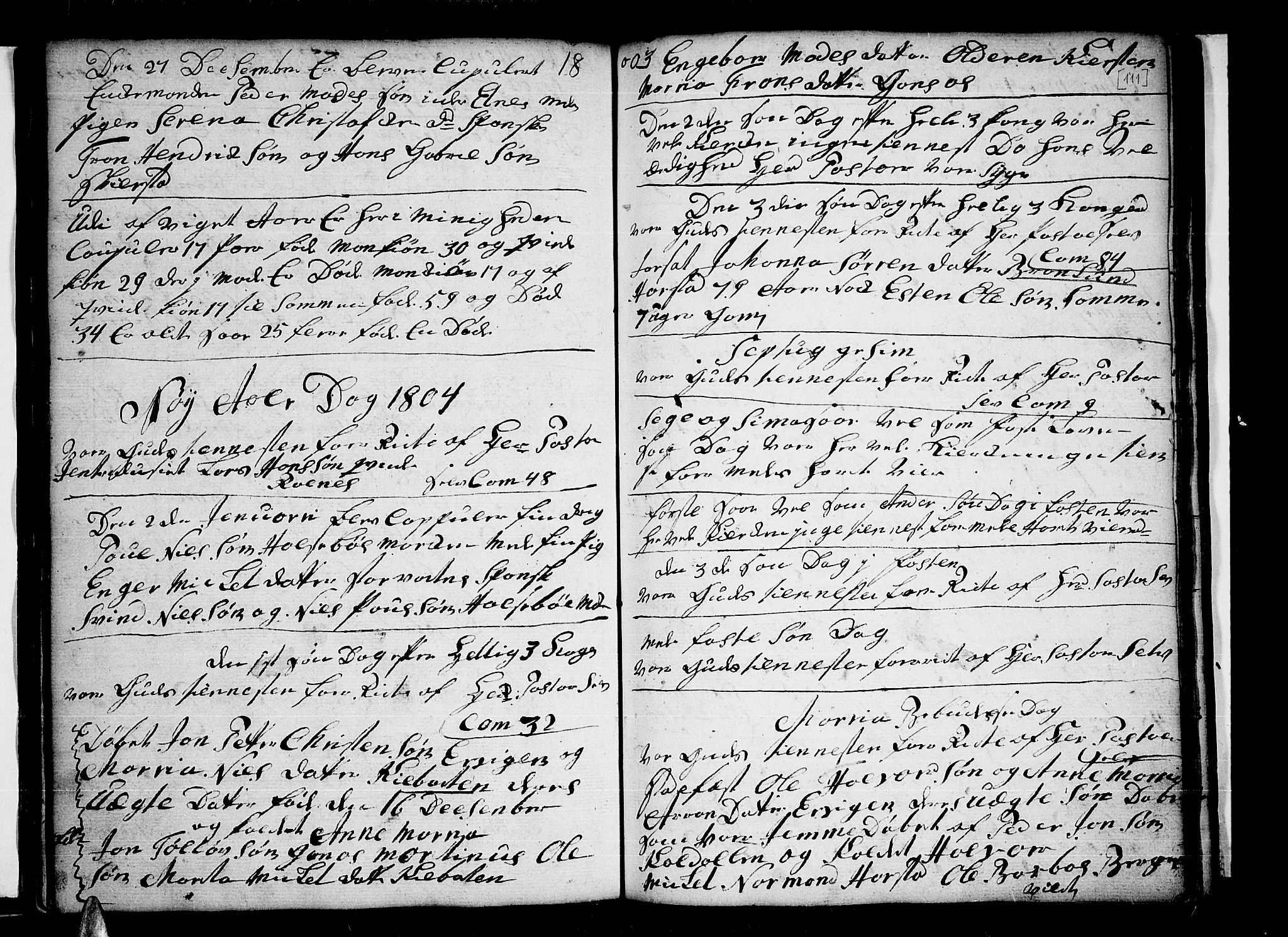 Trondenes sokneprestkontor, SATØ/S-1319/H/Hb/L0002klokker: Parish register (copy) no. 2, 1795-1818, p. 111