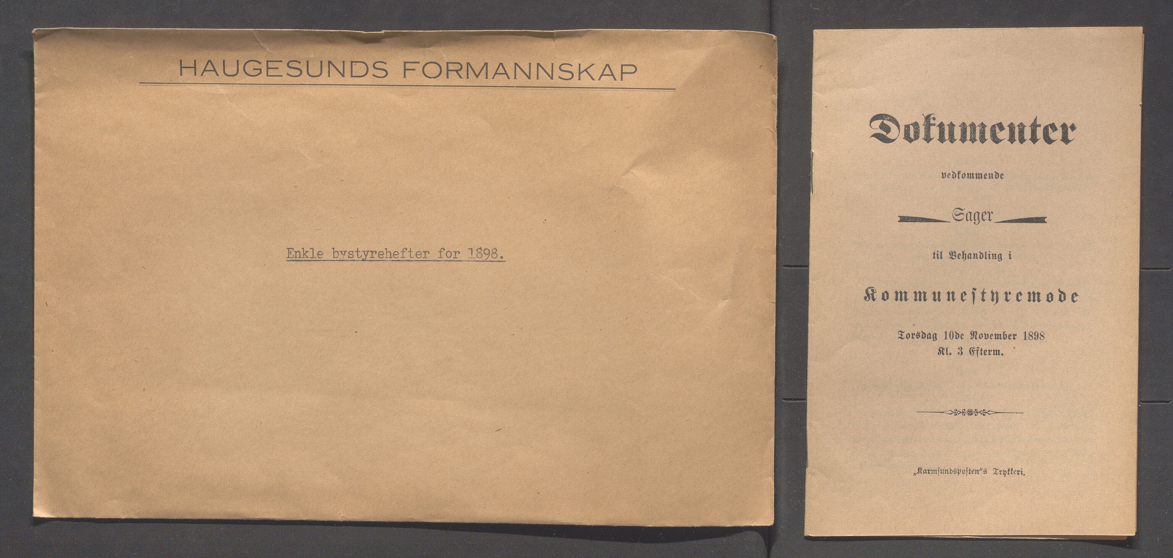 Haugesund kommune - Formannskapet og Bystyret, IKAR/A-740/A/Abb/L0001: Bystyreforhandlinger, 1889-1907, p. 215