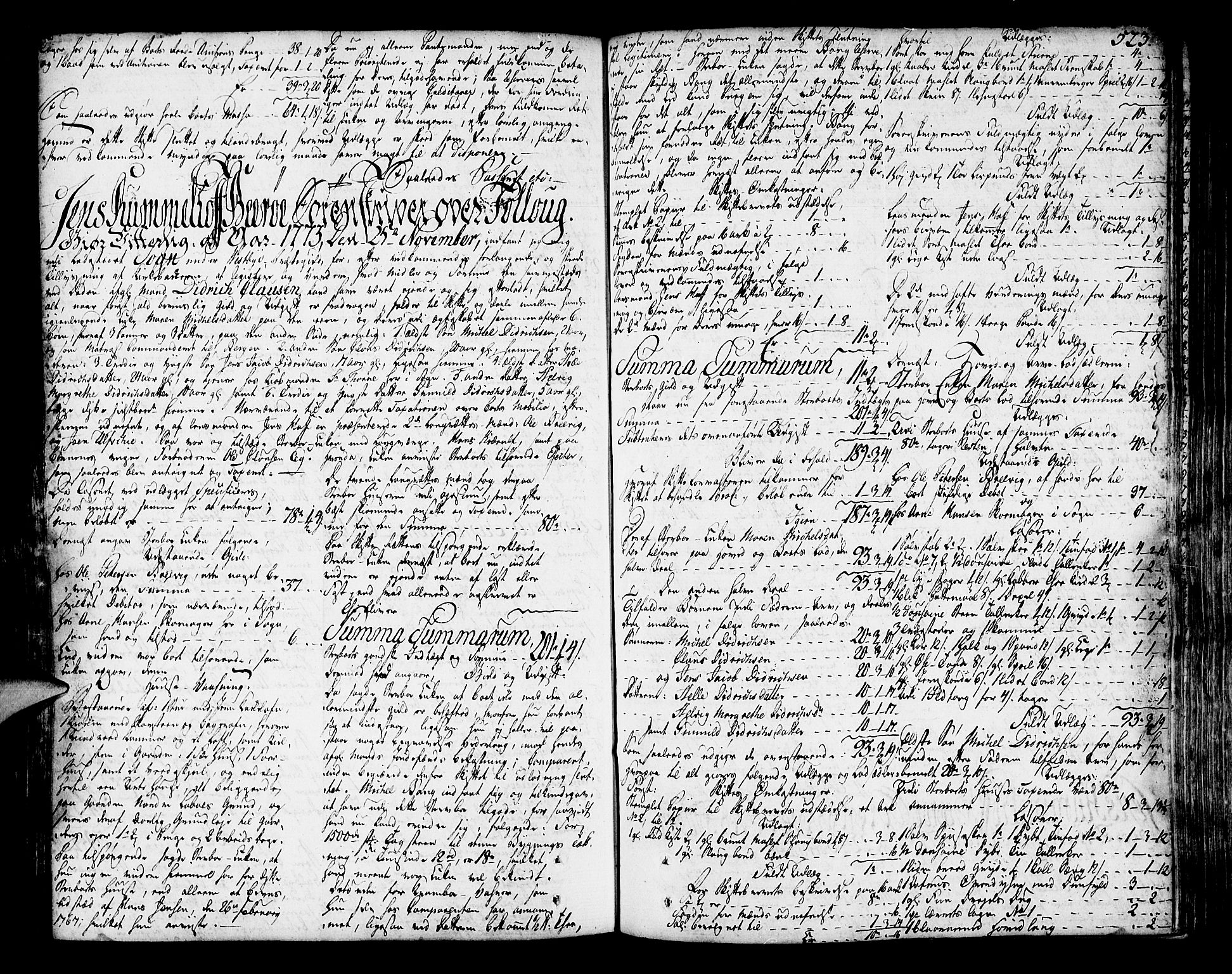 Follo sorenskriveri, AV/SAO-A-10274/H/Hb/L0007: Skifteprotokoll, 1764-1774, p. 522b-523a