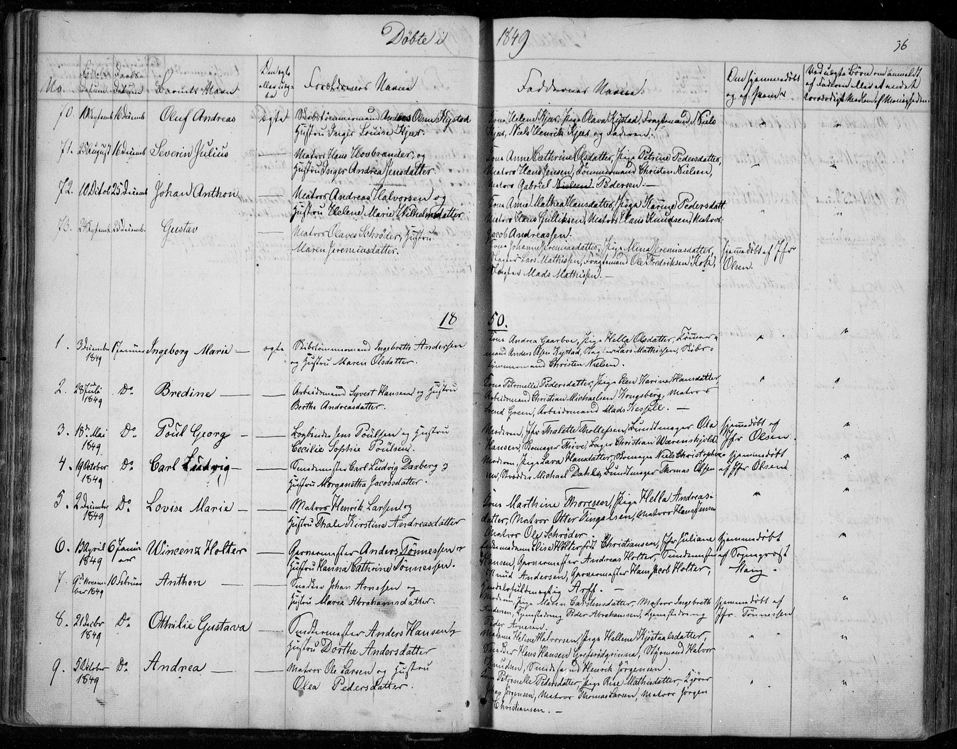Holmestrand kirkebøker, SAKO/A-346/F/Fa/L0002: Parish register (official) no. 2, 1840-1866, p. 36