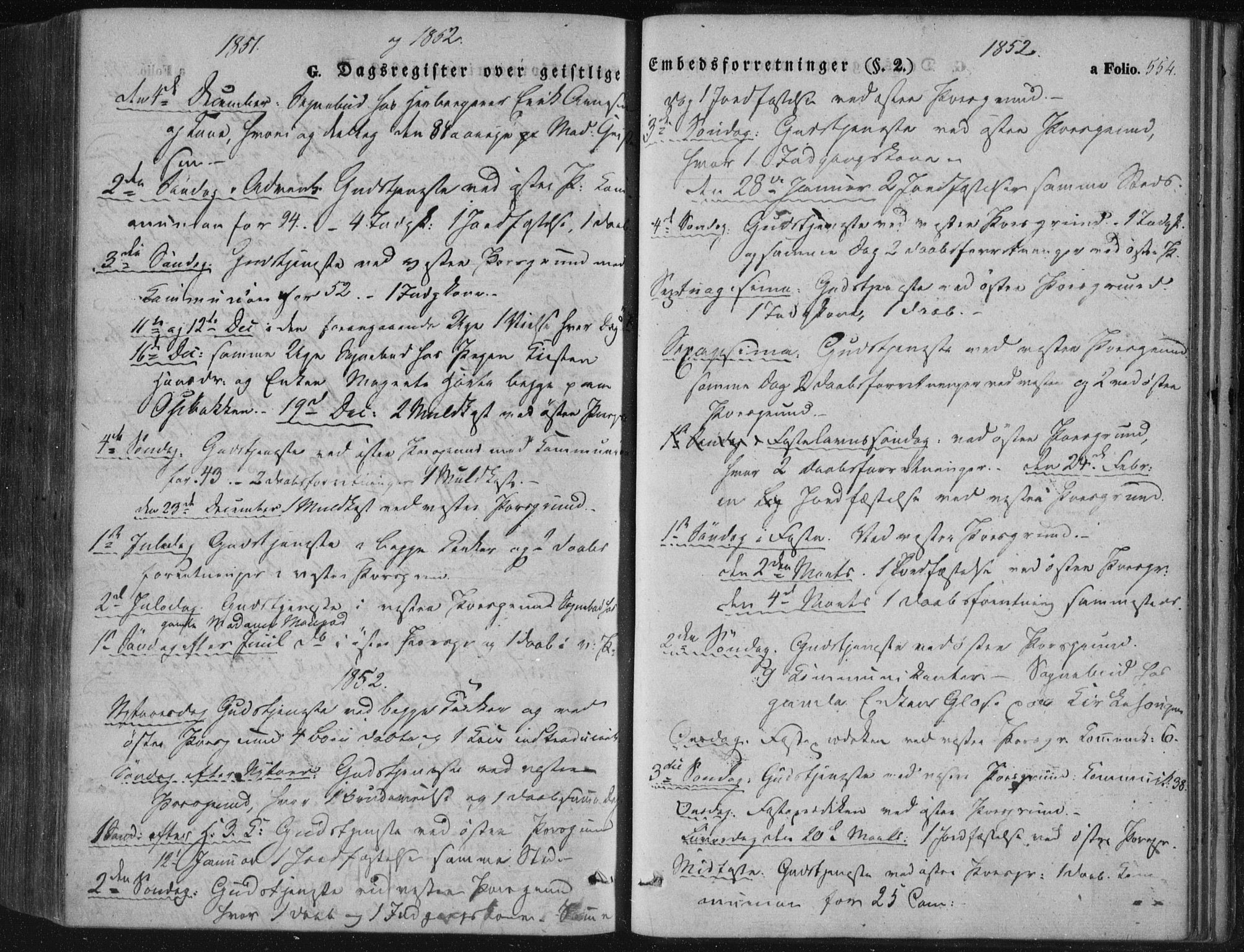 Porsgrunn kirkebøker , AV/SAKO-A-104/F/Fa/L0006: Parish register (official) no. 6, 1841-1857, p. 554