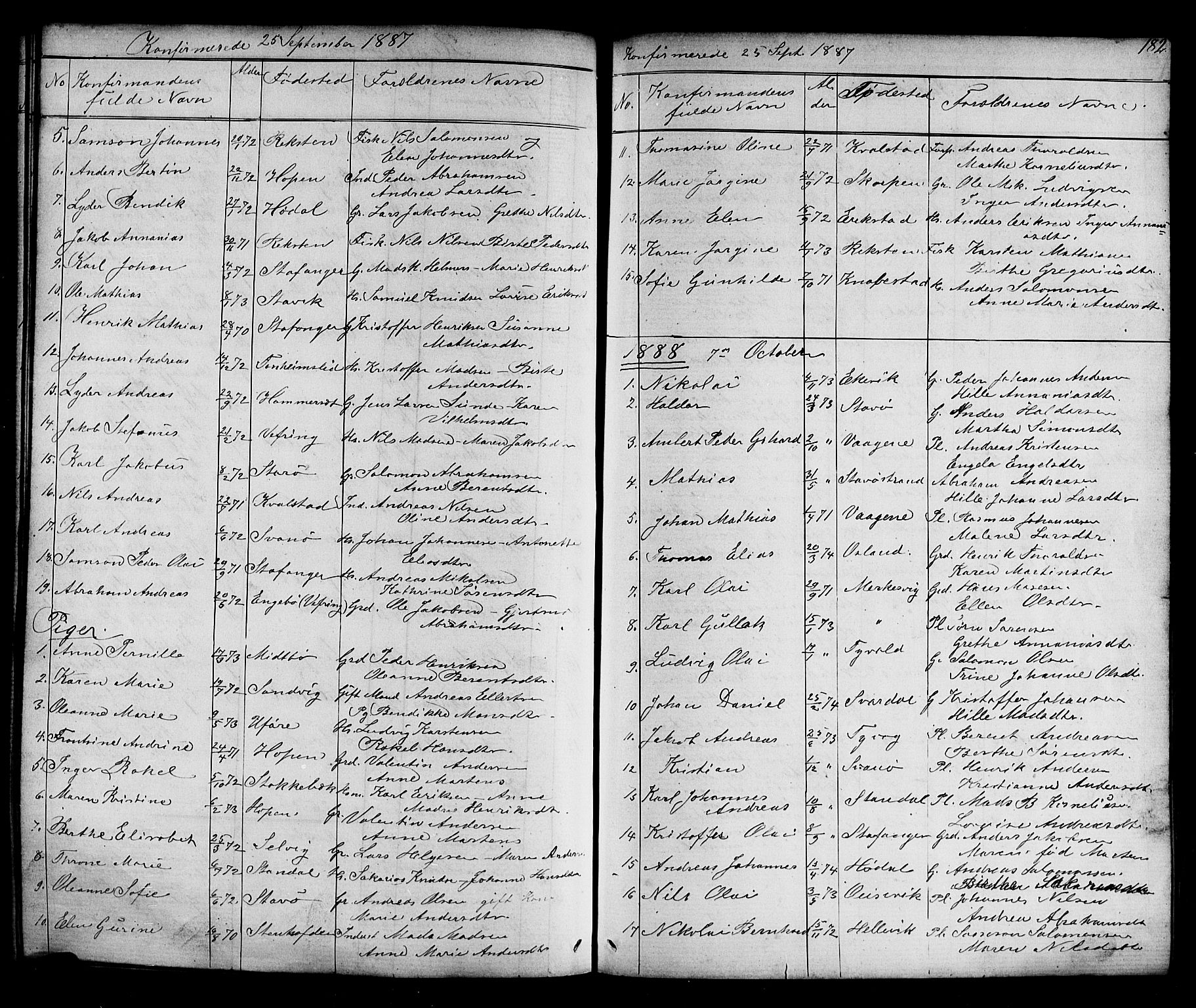 Kinn sokneprestembete, AV/SAB-A-80801/H/Hab/Habc/L0002: Parish register (copy) no. C 2, 1869-1918, p. 182