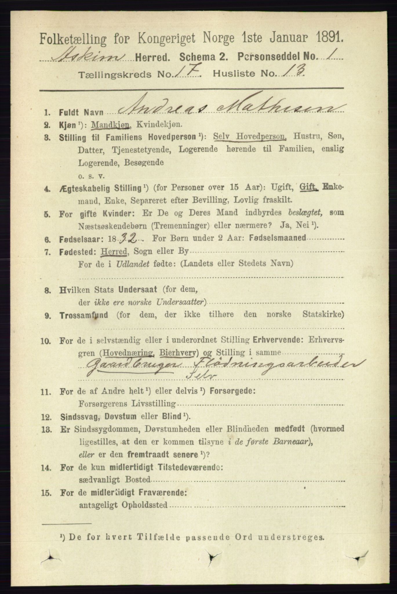 RA, 1891 census for 0124 Askim, 1891, p. 2924