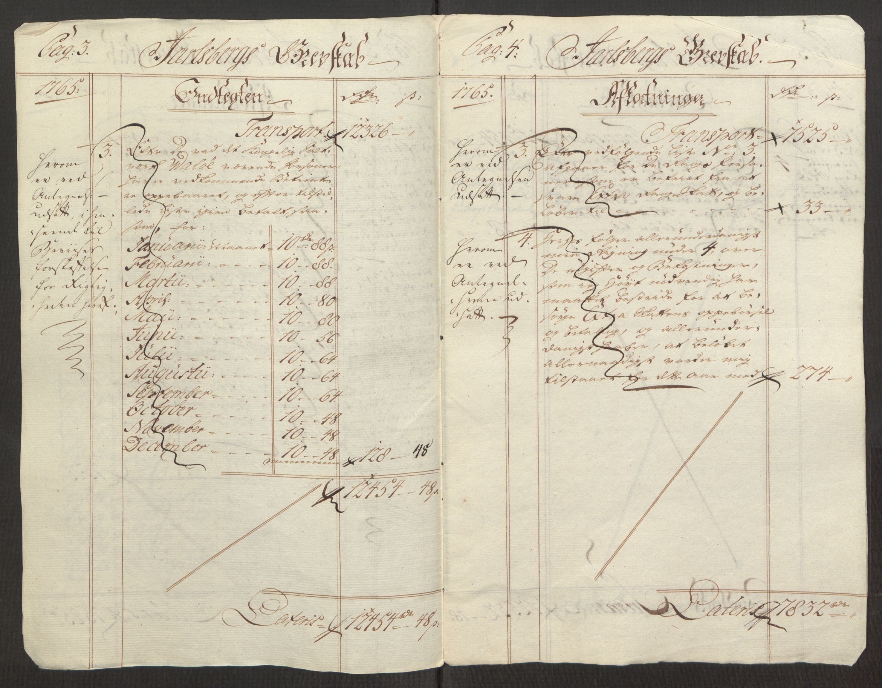 Rentekammeret inntil 1814, Reviderte regnskaper, Fogderegnskap, RA/EA-4092/R32/L1960: Ekstraskatten Jarlsberg grevskap, 1762-1772, p. 80