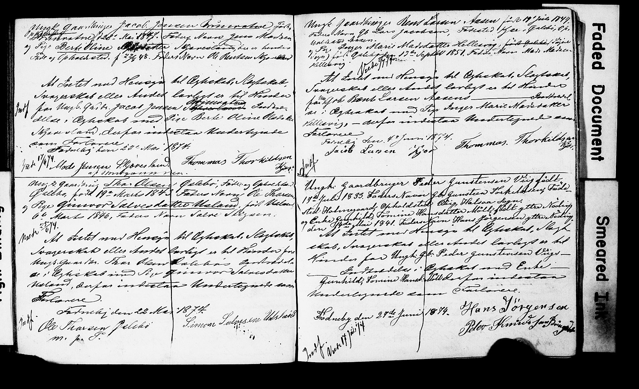 Holum sokneprestkontor, SAK/1111-0022/F/Fe/L0002: Banns register no. II 5 2, 1858-1875, p. 83