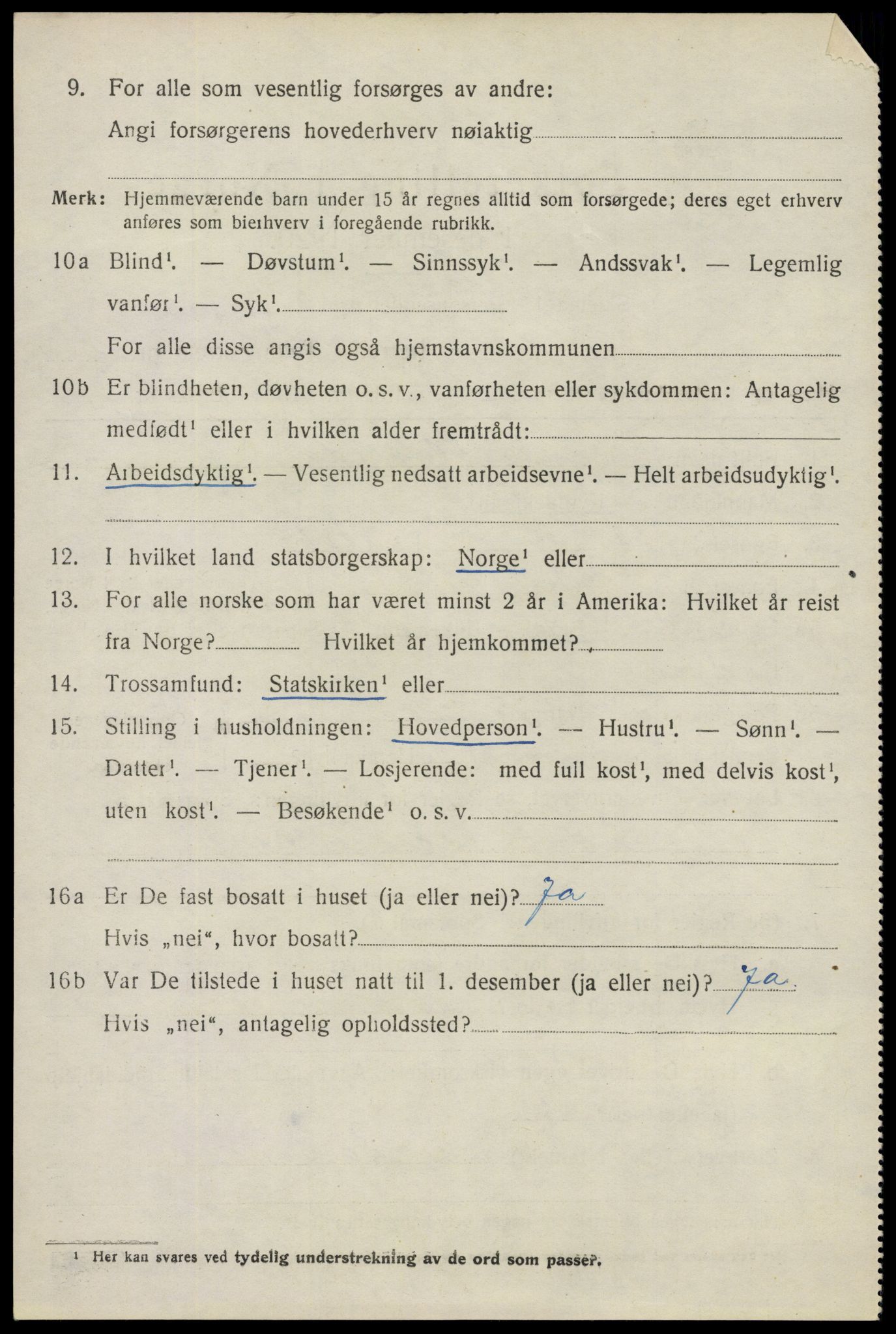 SAO, 1920 census for Spydeberg, 1920, p. 6982