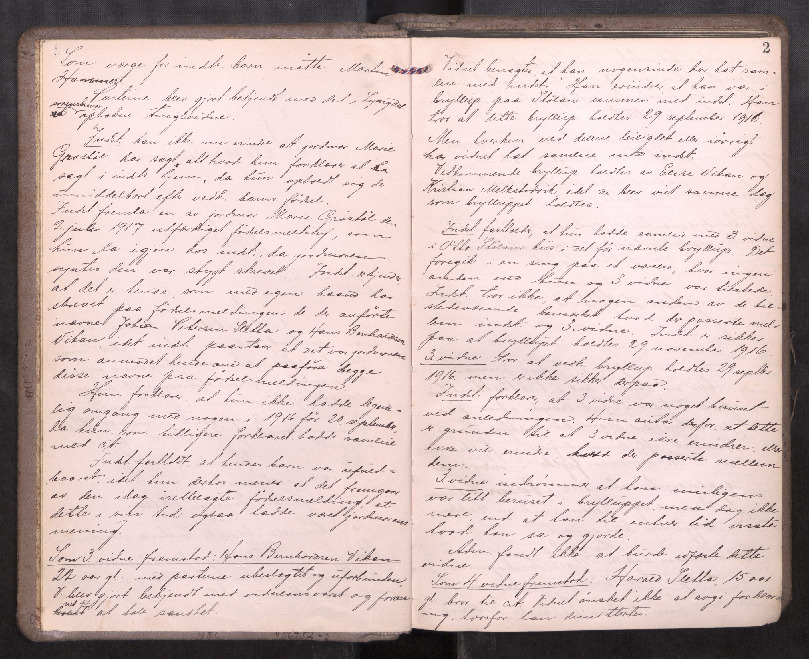 Hitra sorenskriveri, AV/SAT-A-0018/1/1B/L0003: Ekstrarettsprotokoll, 1919-1922, p. 1b-2a