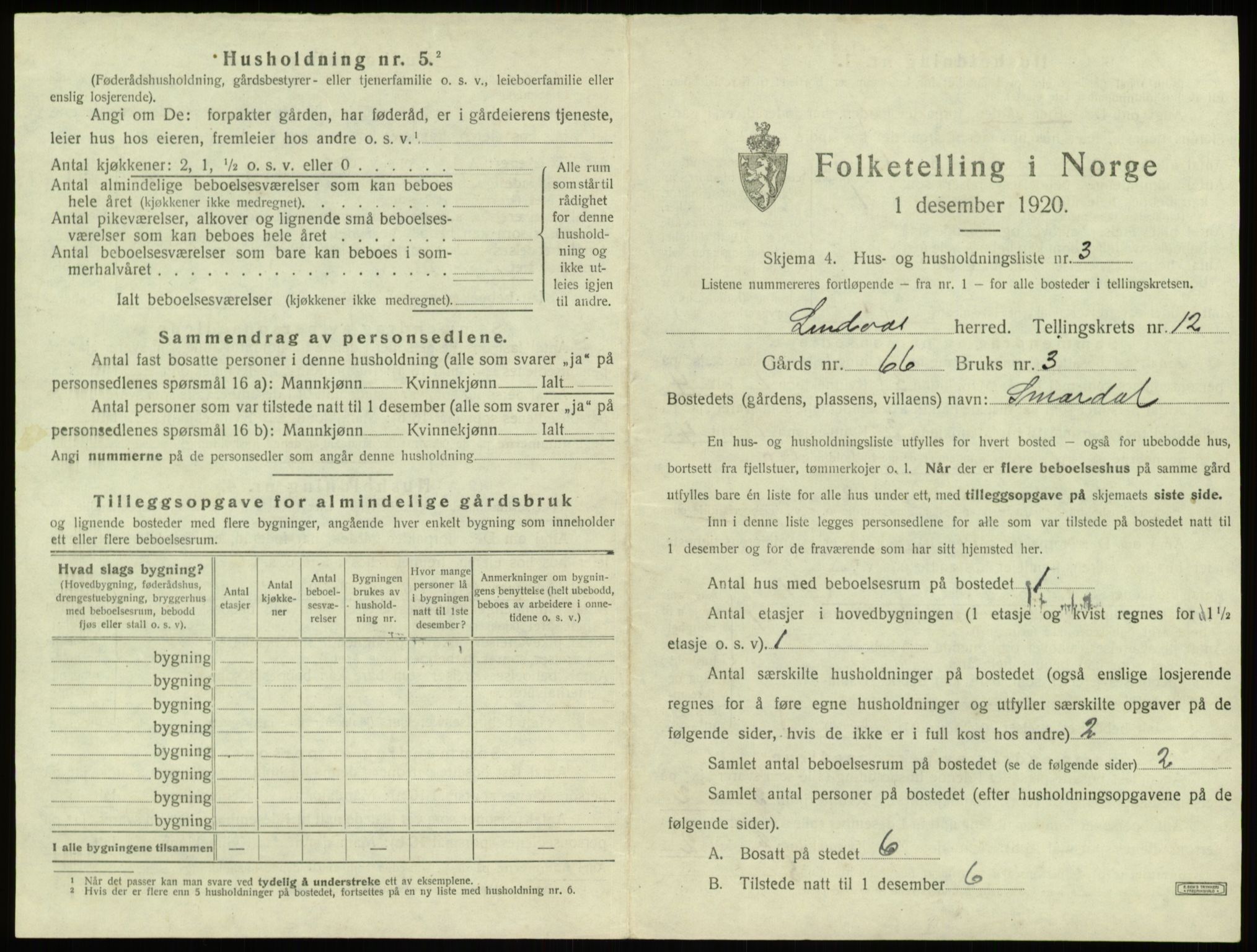 SAB, 1920 census for Lindås, 1920, p. 770