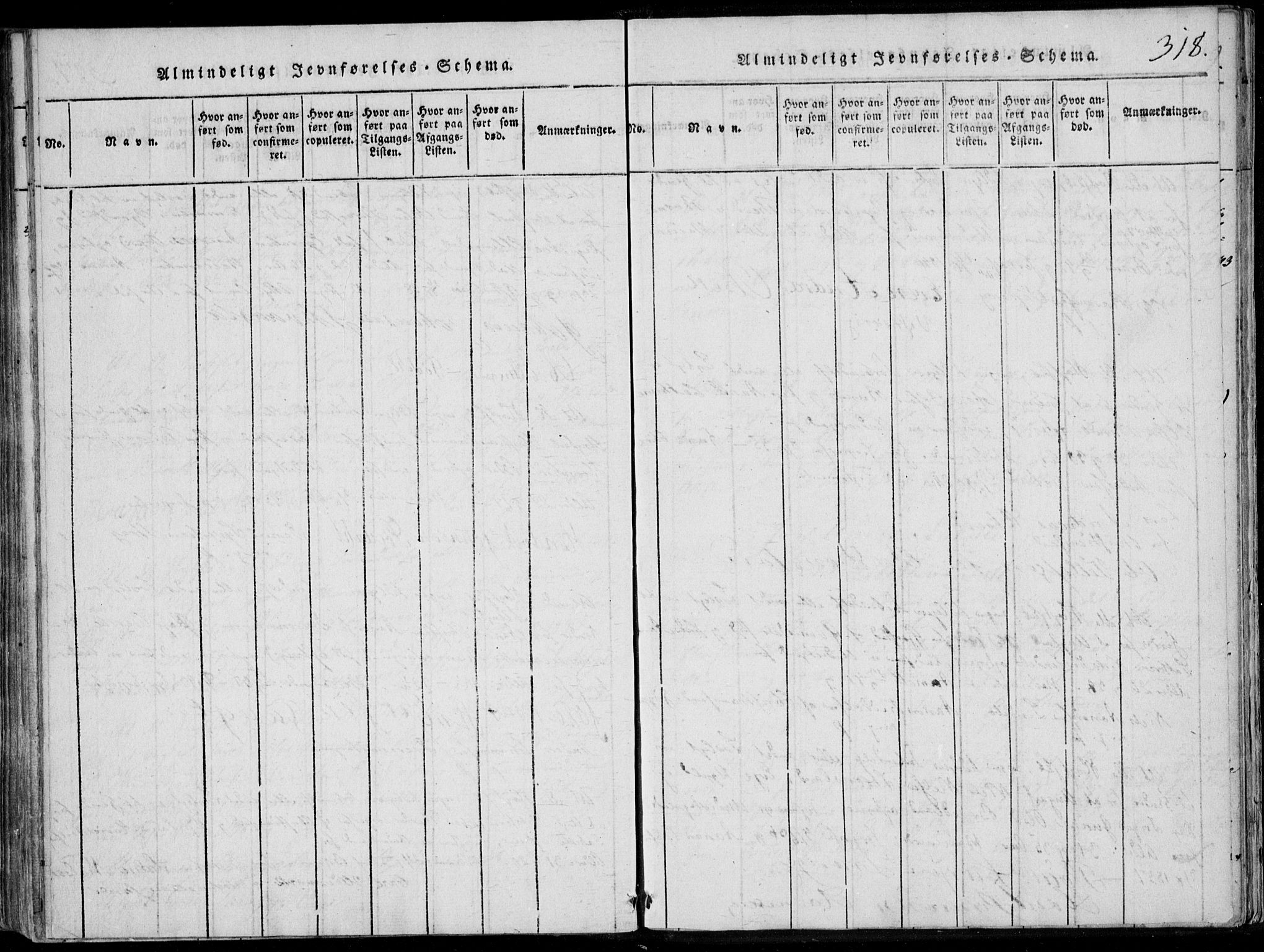 Oddernes sokneprestkontor, AV/SAK-1111-0033/F/Fa/Faa/L0005: Parish register (official) no. A 5, 1820-1838, p. 318