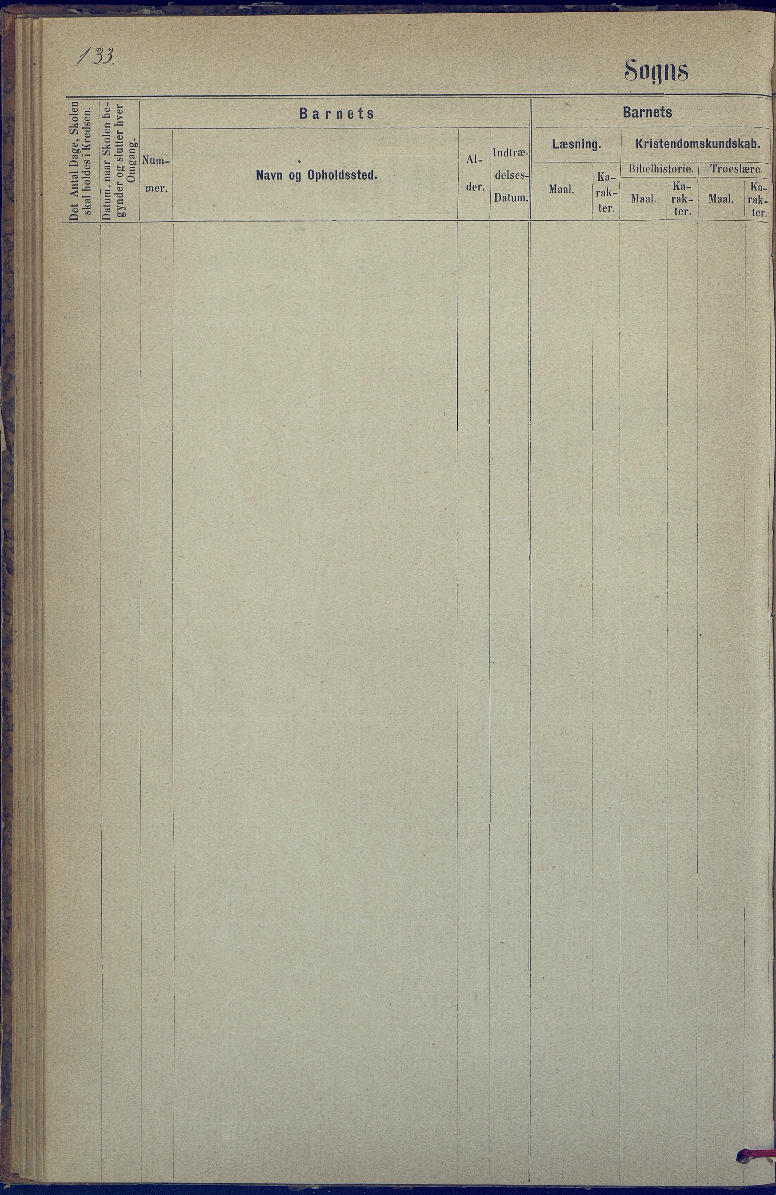 Hisøy kommune frem til 1991, AAKS/KA0922-PK/31/L0005: Skoleprotokoll, 1877-1892, p. 133