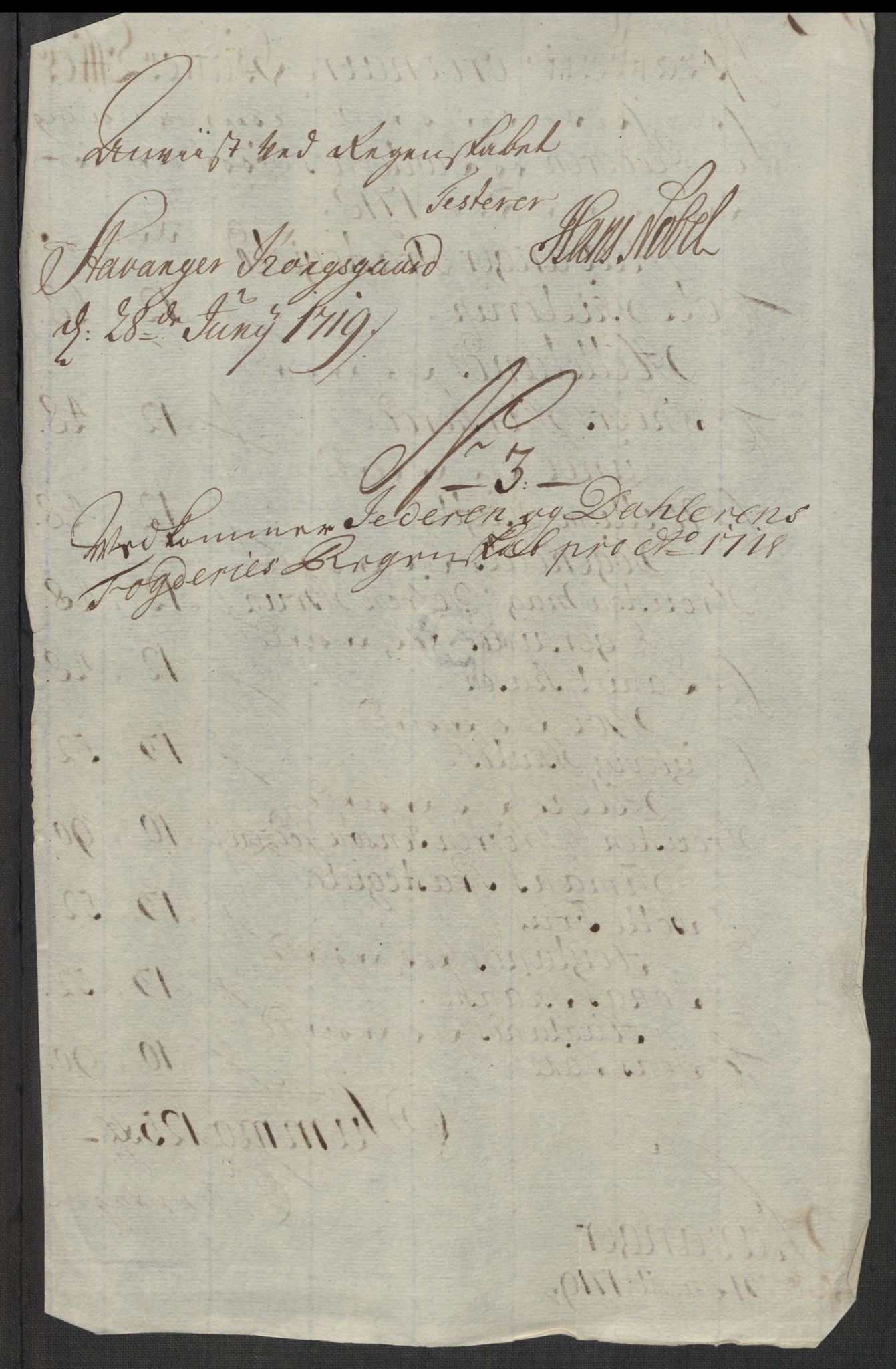 Rentekammeret inntil 1814, Reviderte regnskaper, Fogderegnskap, AV/RA-EA-4092/R46/L2743: Fogderegnskap Jæren og Dalane, 1718, p. 31