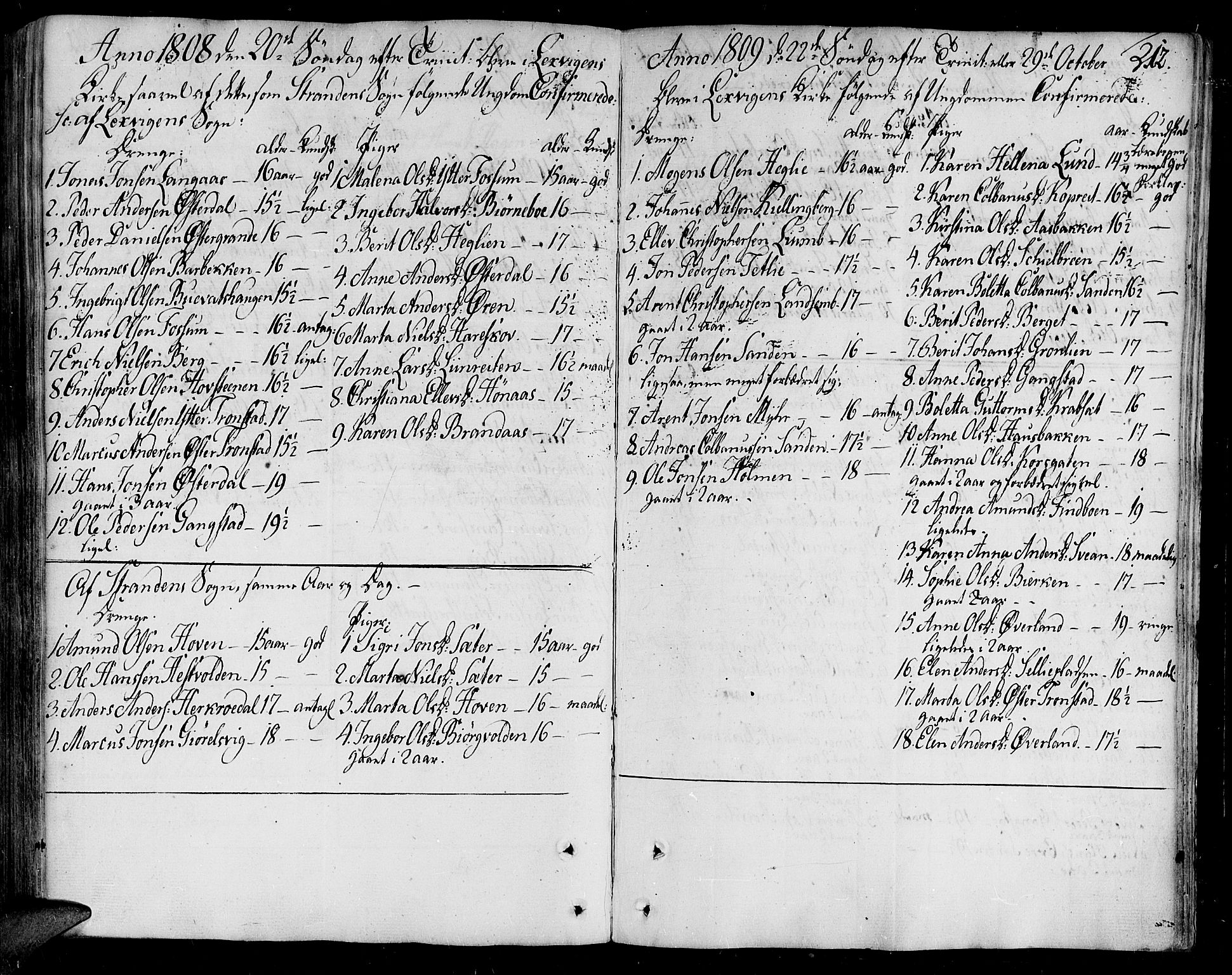 Ministerialprotokoller, klokkerbøker og fødselsregistre - Nord-Trøndelag, AV/SAT-A-1458/701/L0004: Parish register (official) no. 701A04, 1783-1816, p. 212