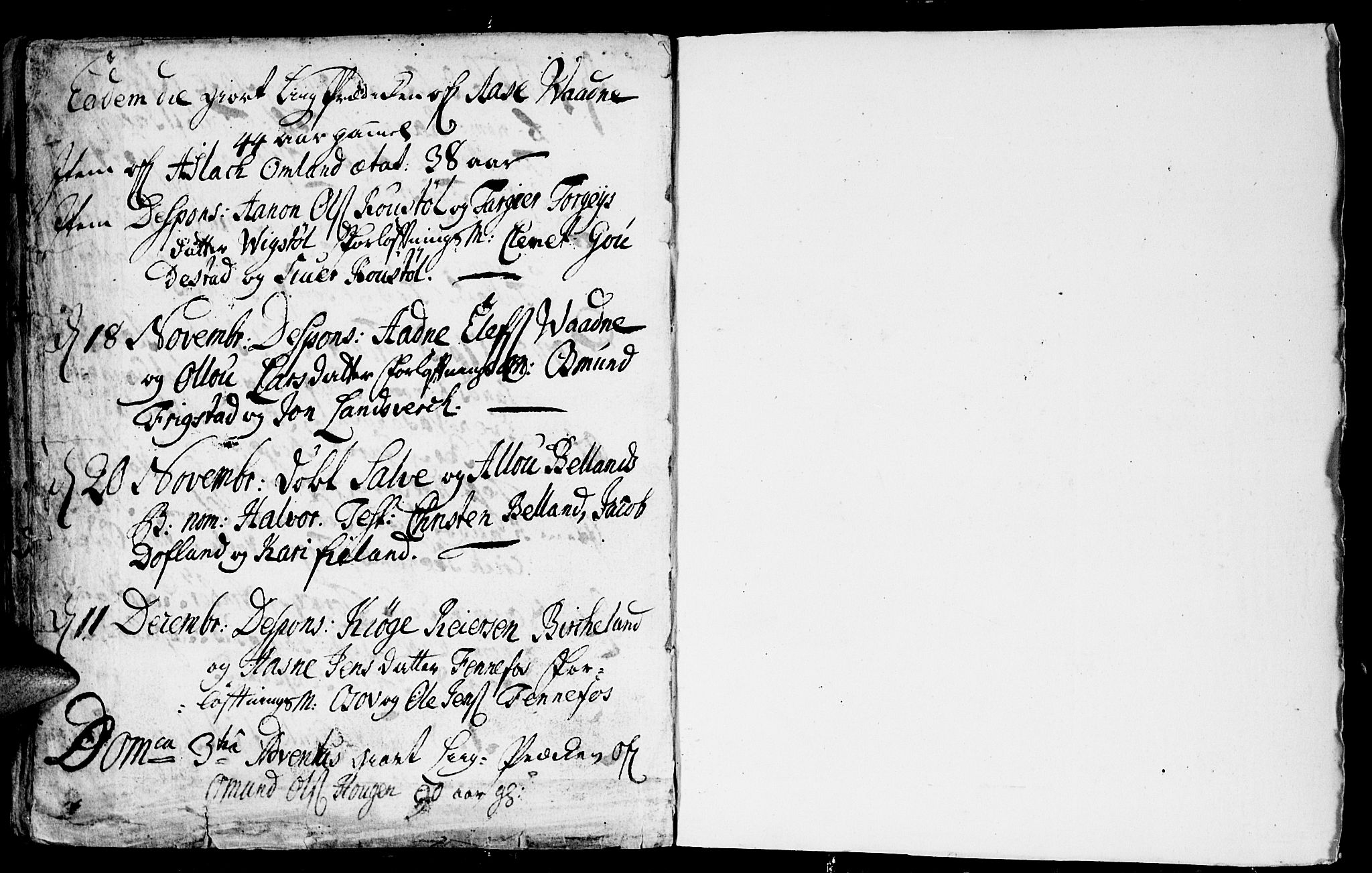 Evje sokneprestkontor, SAK/1111-0008/F/Fa/Faa/L0001: Parish register (official) no. A 1, 1705-1760, p. 164