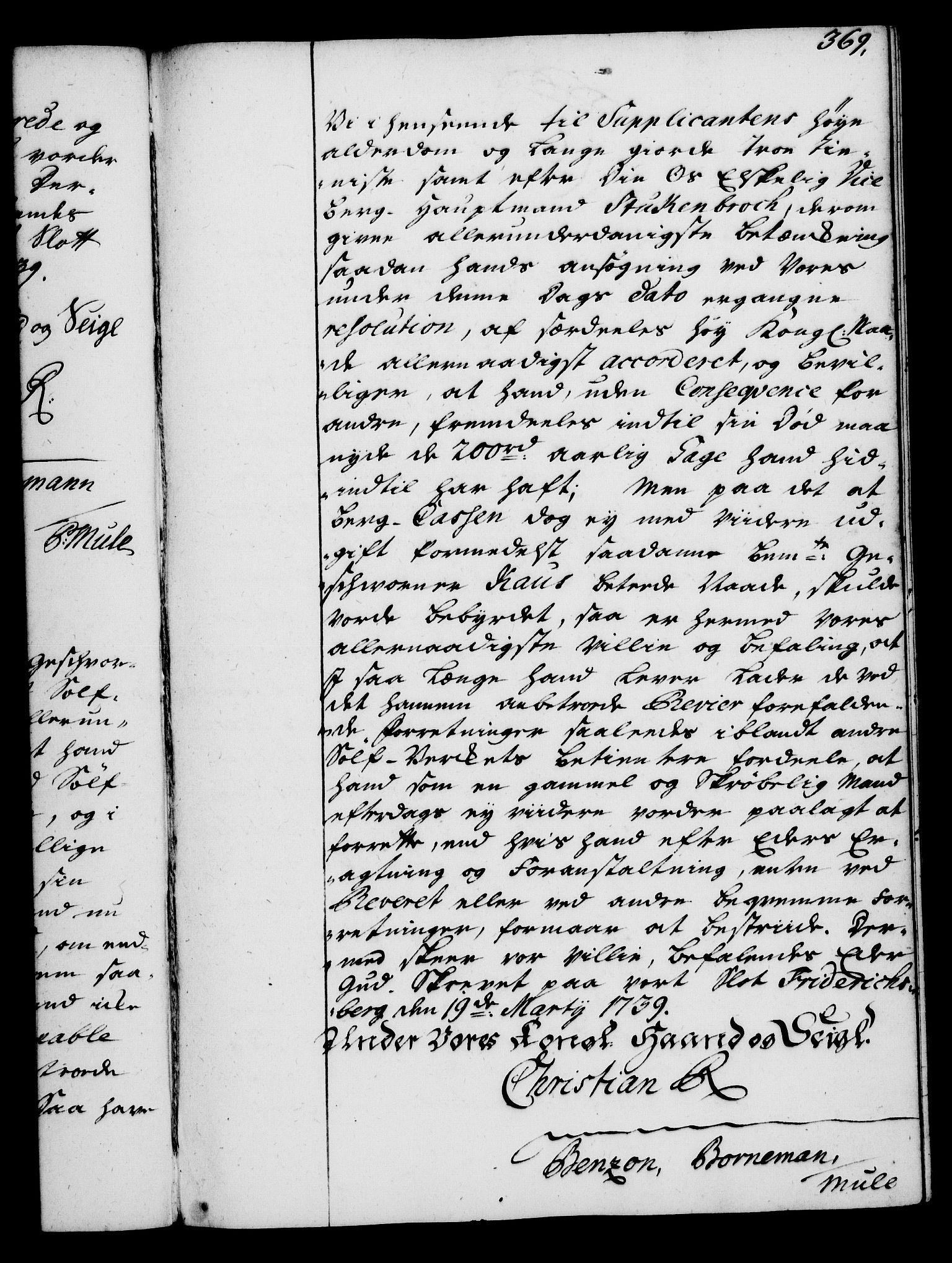 Rentekammeret, Kammerkanselliet, AV/RA-EA-3111/G/Gg/Gga/L0004: Norsk ekspedisjonsprotokoll med register (merket RK 53.4), 1734-1741, p. 369