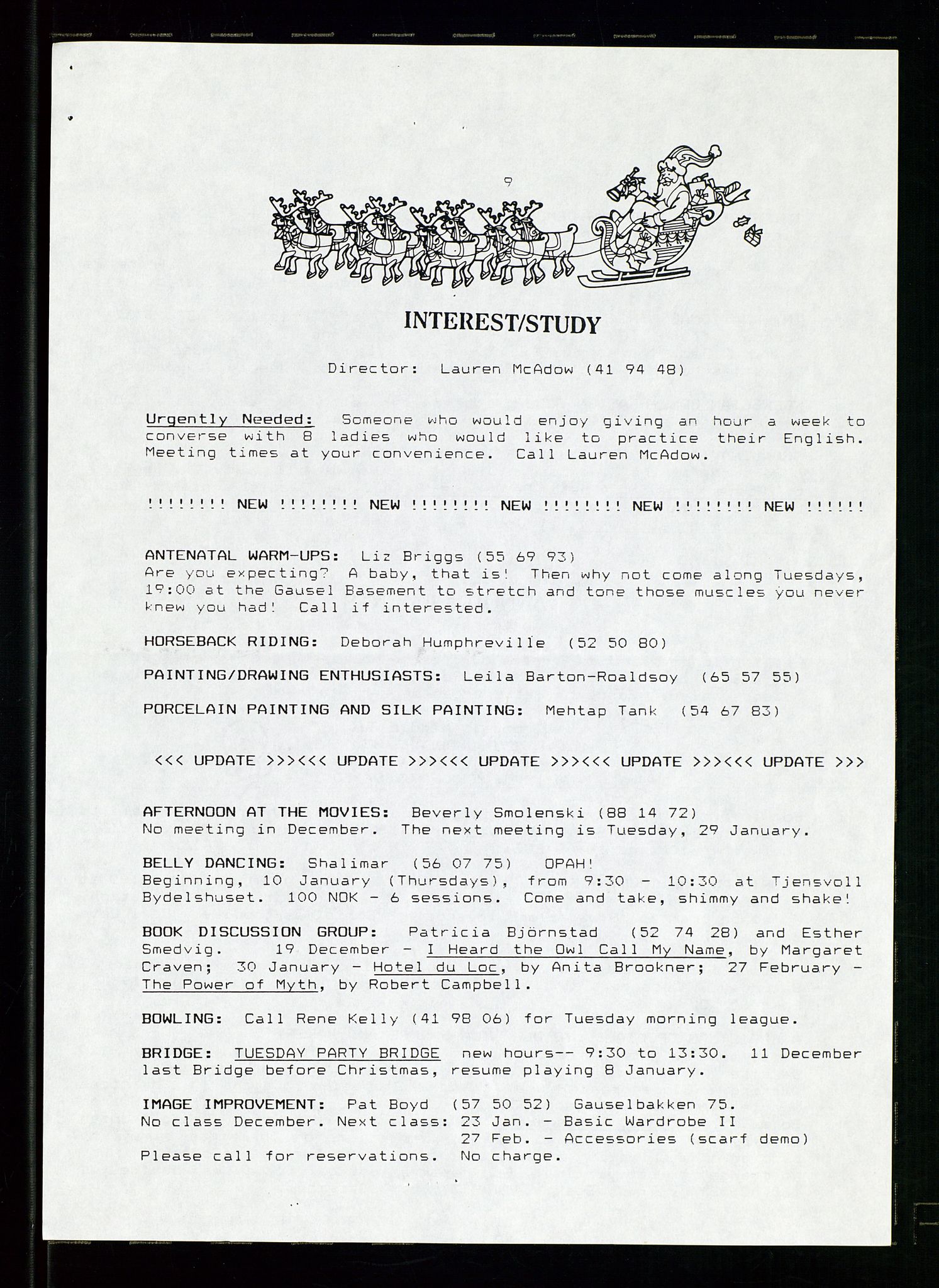 PA 1547 - Petroleum Wives Club, AV/SAST-A-101974/X/Xa/L0003: Newsletter, 1988-1994